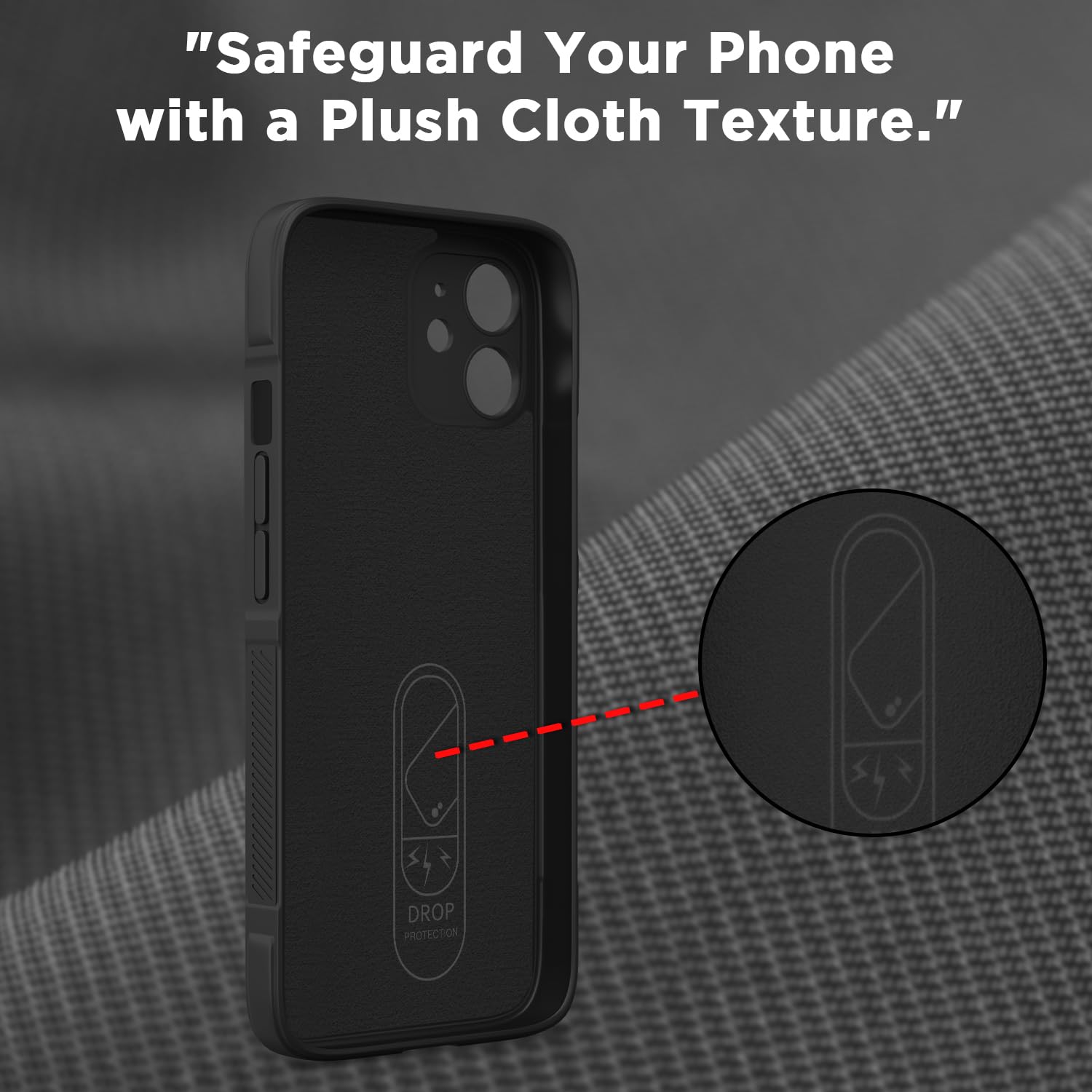 Pikkme iPhone 11 ZigZag Soft matte Liquid Silicone Back Cover (Black)