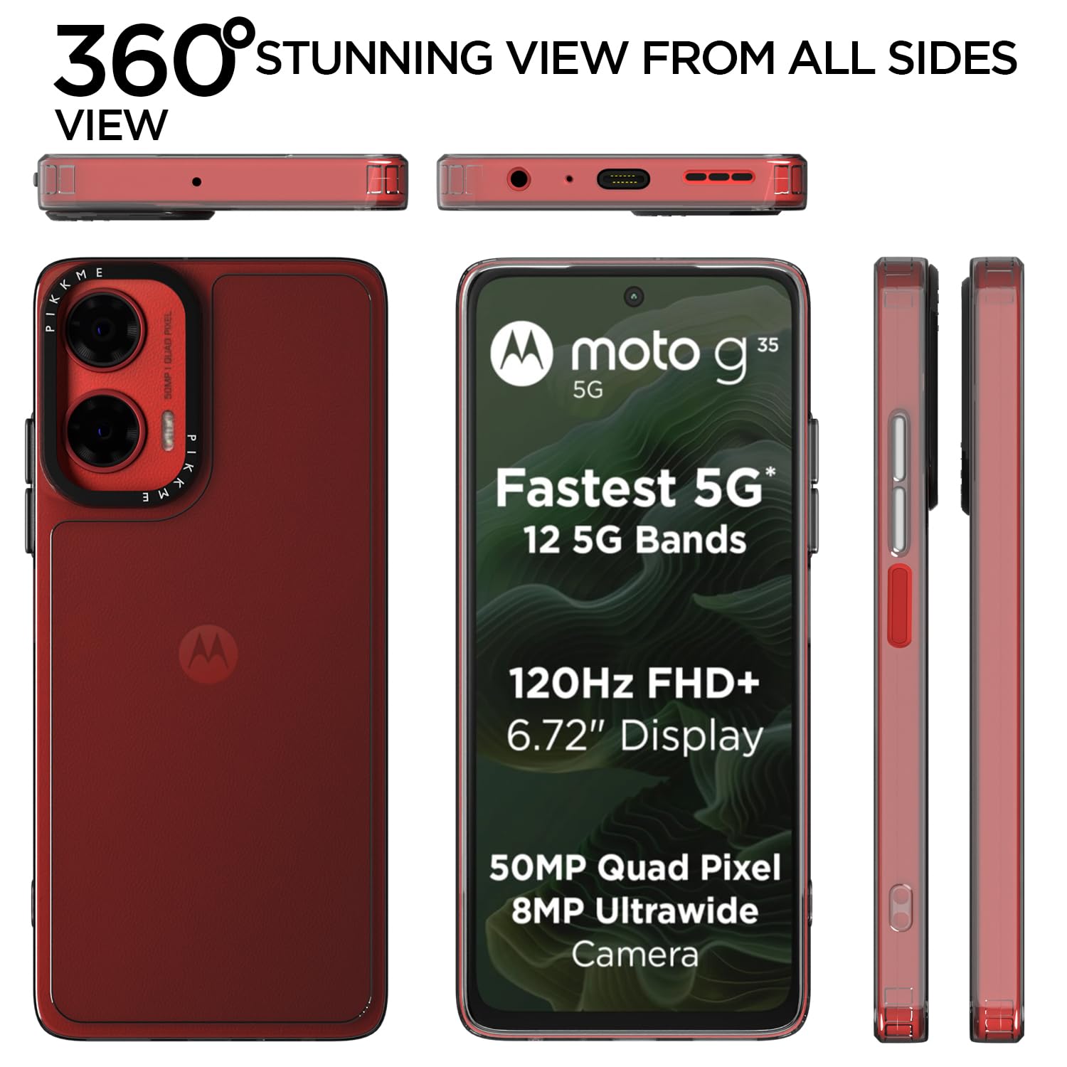Pikkme transparent mobile cover for Moto G35 – photo 5