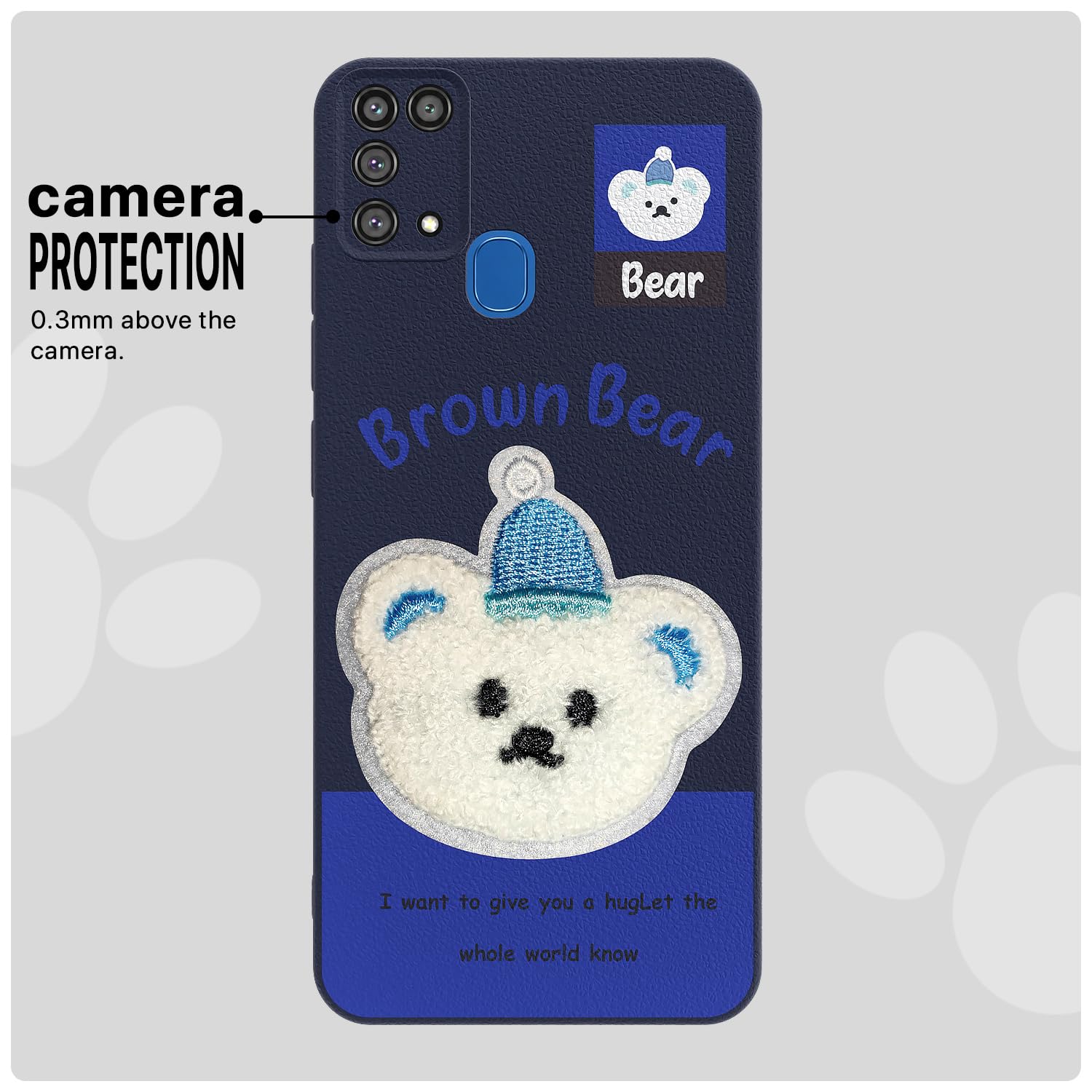 Blue Plush Patch phone cover for Samsung M31/F41/M31 Prime – Pikkme – photo 6