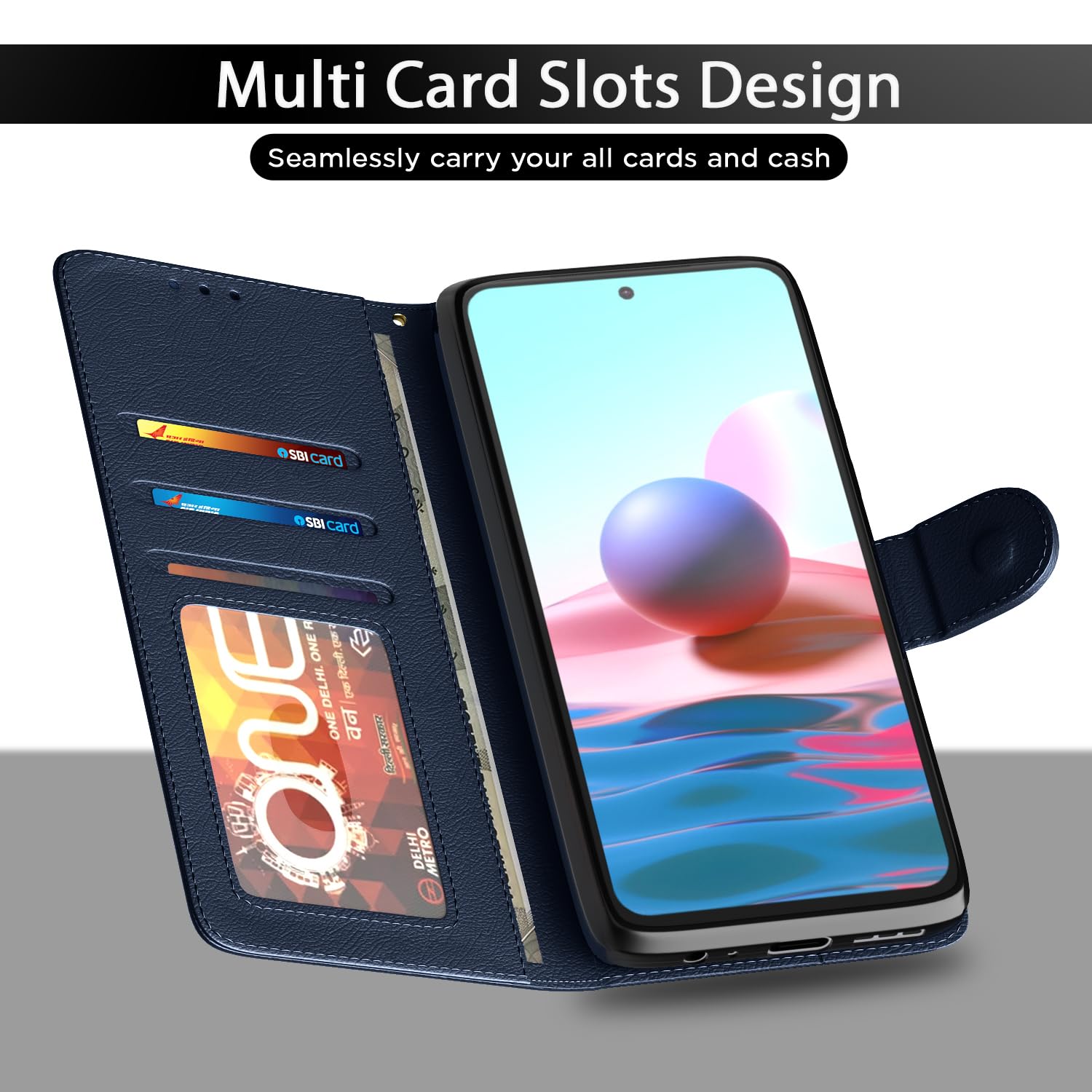 Blue Wallet flip case for Redmi Note 11T/Poco M4 Pro 5G – Pikkme – photo 5