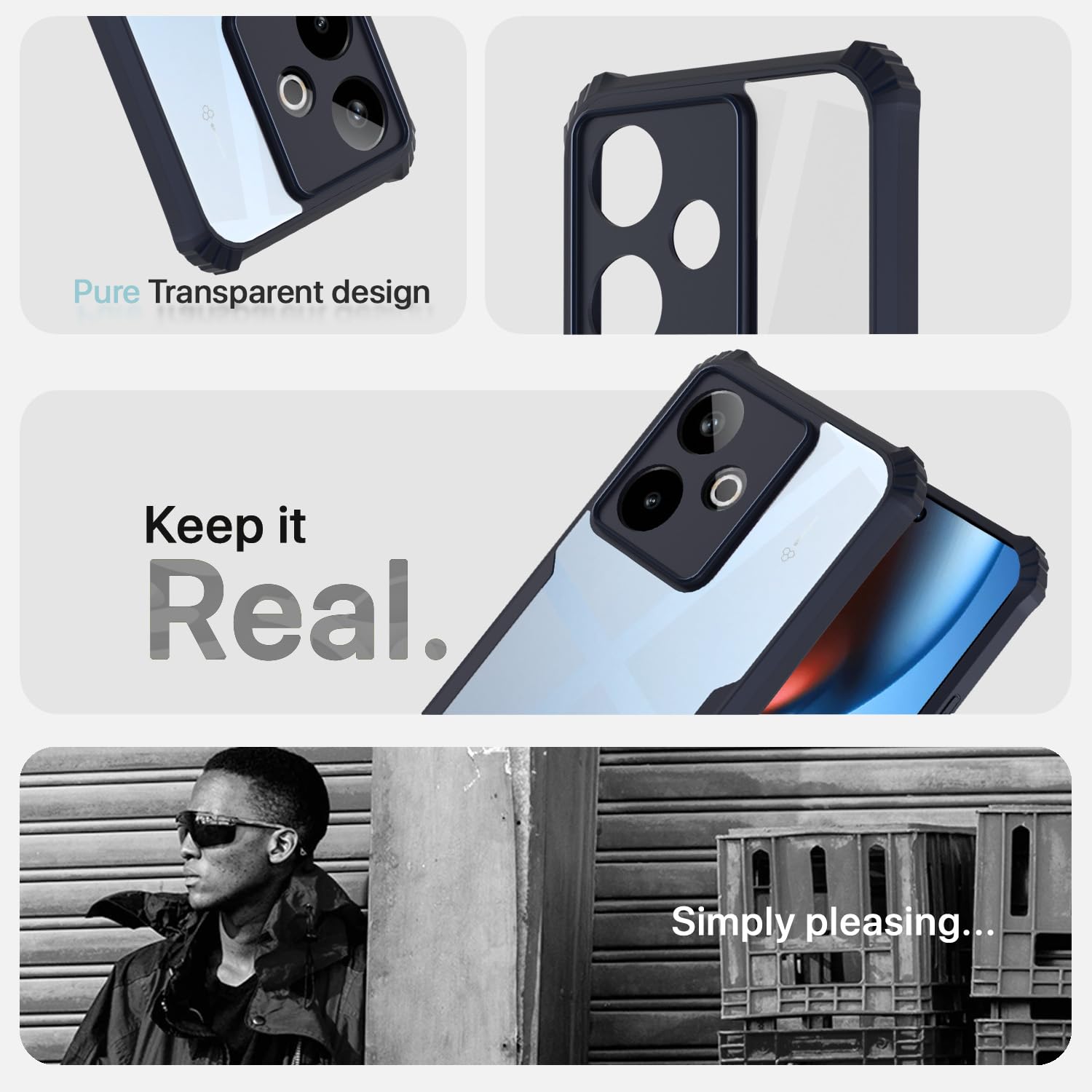 Pikkme blue Clear mobile cover for Realme GT 7 5G/GT 7T 5G Ultra – photo 4