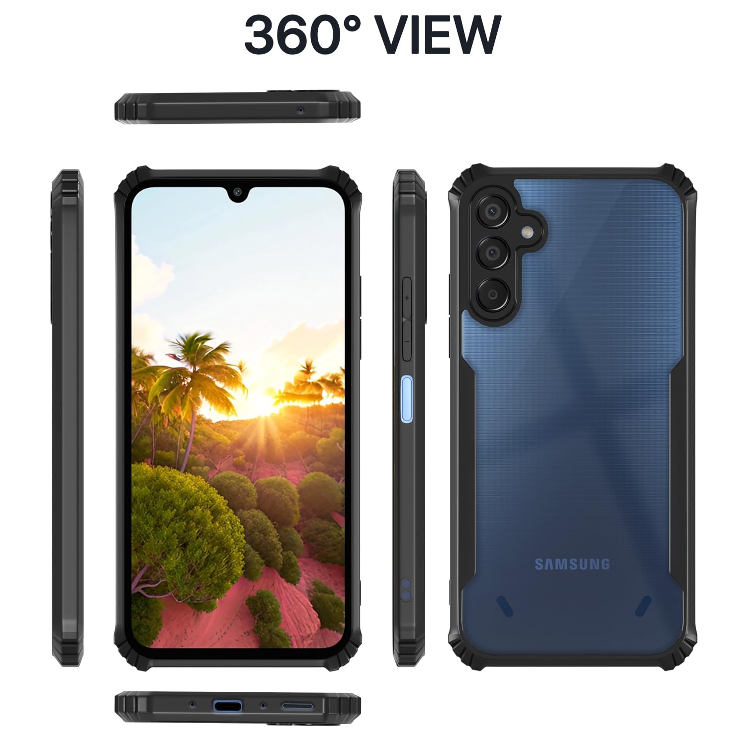 Pikkme Samsung Galaxy F15 5G Eagle Back Cover (Black)