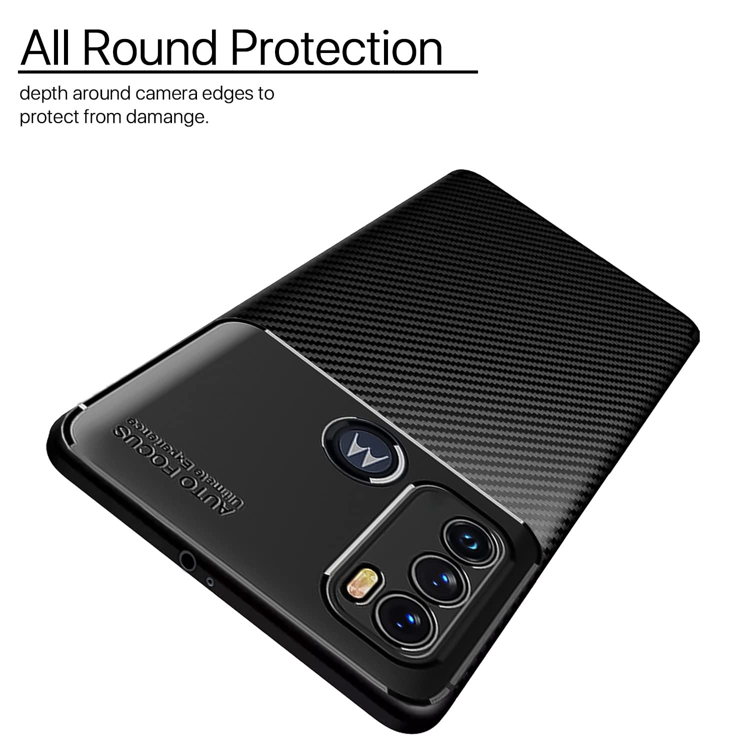 Pikkme Moto G60/G40 Fusion black mobile back cover – photo 2