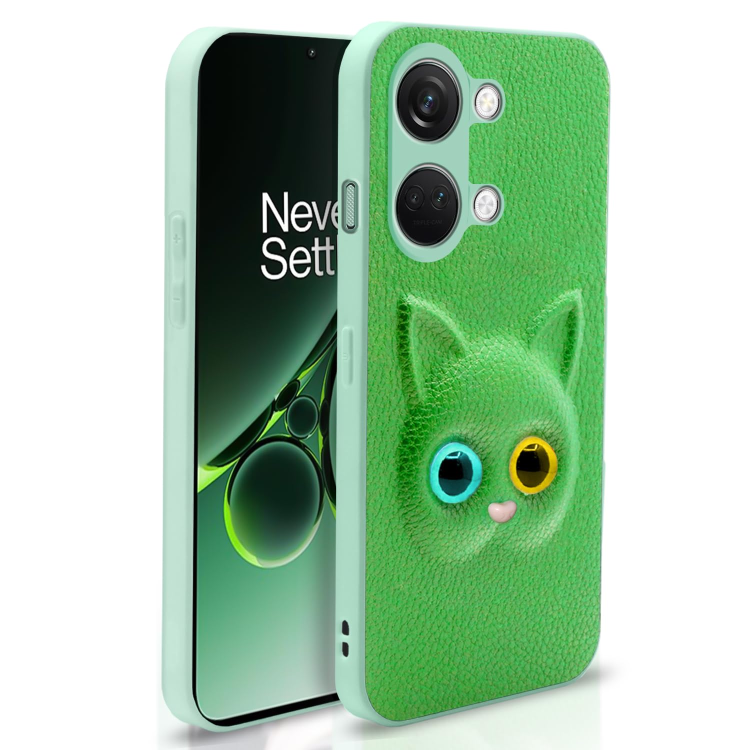 Pikkme OnePlus Nord 3 5G Cat green phone cover
