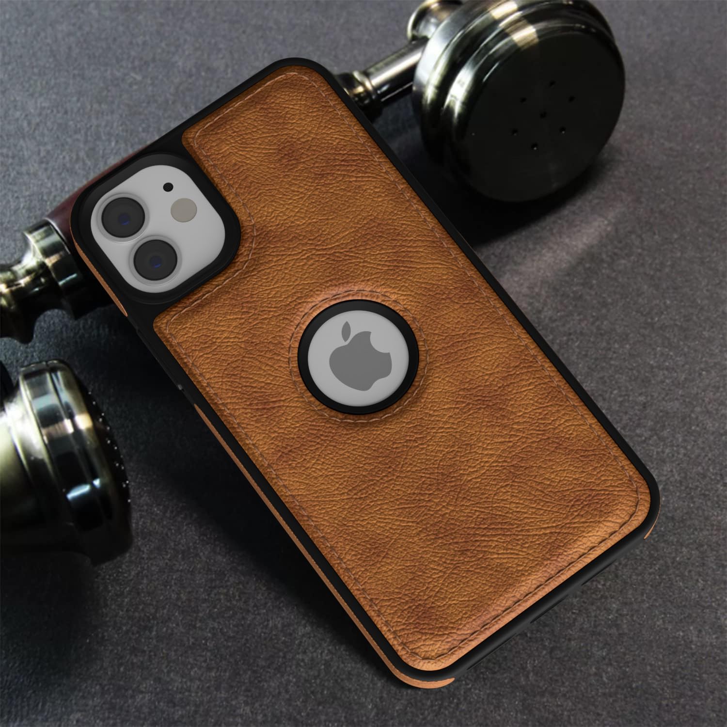 Pikkme iPhone 12/12 Pro Flexible Pu Leather Back Case | Brown