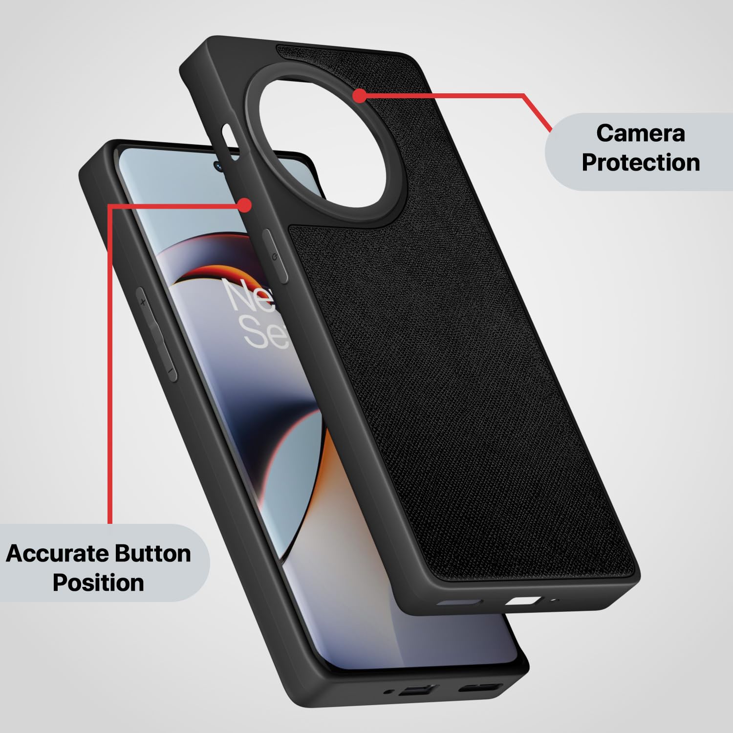 Black phone cover for OnePlus 11R 5G – Pikkme – photo 3