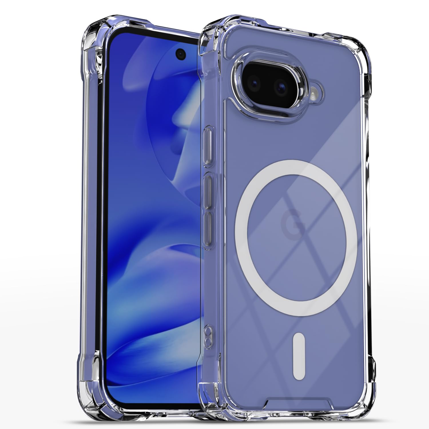 Pikkme transparent mag-safe back cover for Google Pixel 9A 5G
