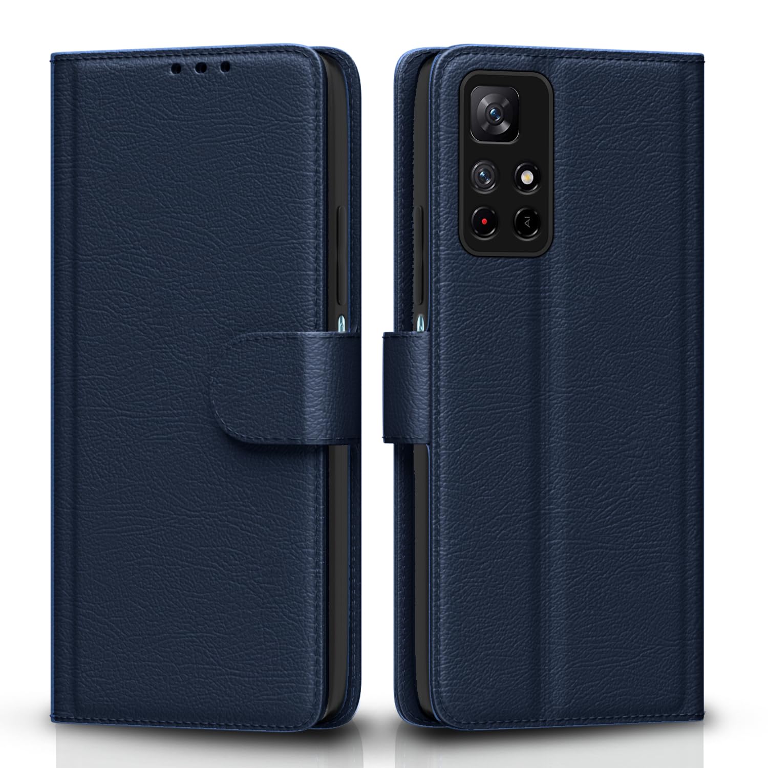 Pikkme Redmi Note 11T/Poco M4 Pro 5G Wallet blue flip cover