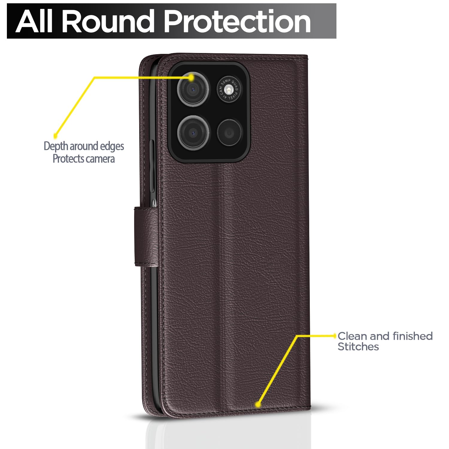 Coffee Wallet mobile flip cover for Moto G15 – Pikkme – photo 4