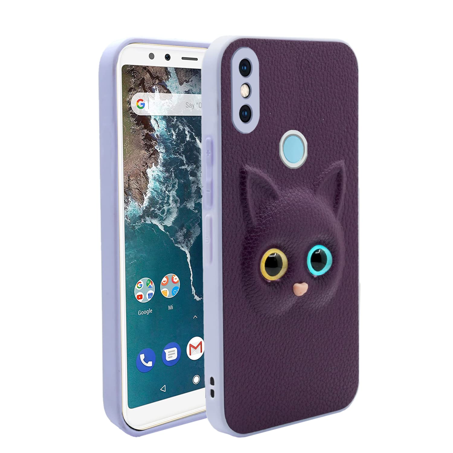 Pikkme Mi A2 purple mobile back cover