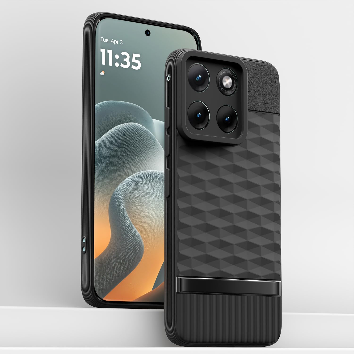 Moto Edge 70 Fusion 5G mobile back cover in black by Pikkme – photo 2