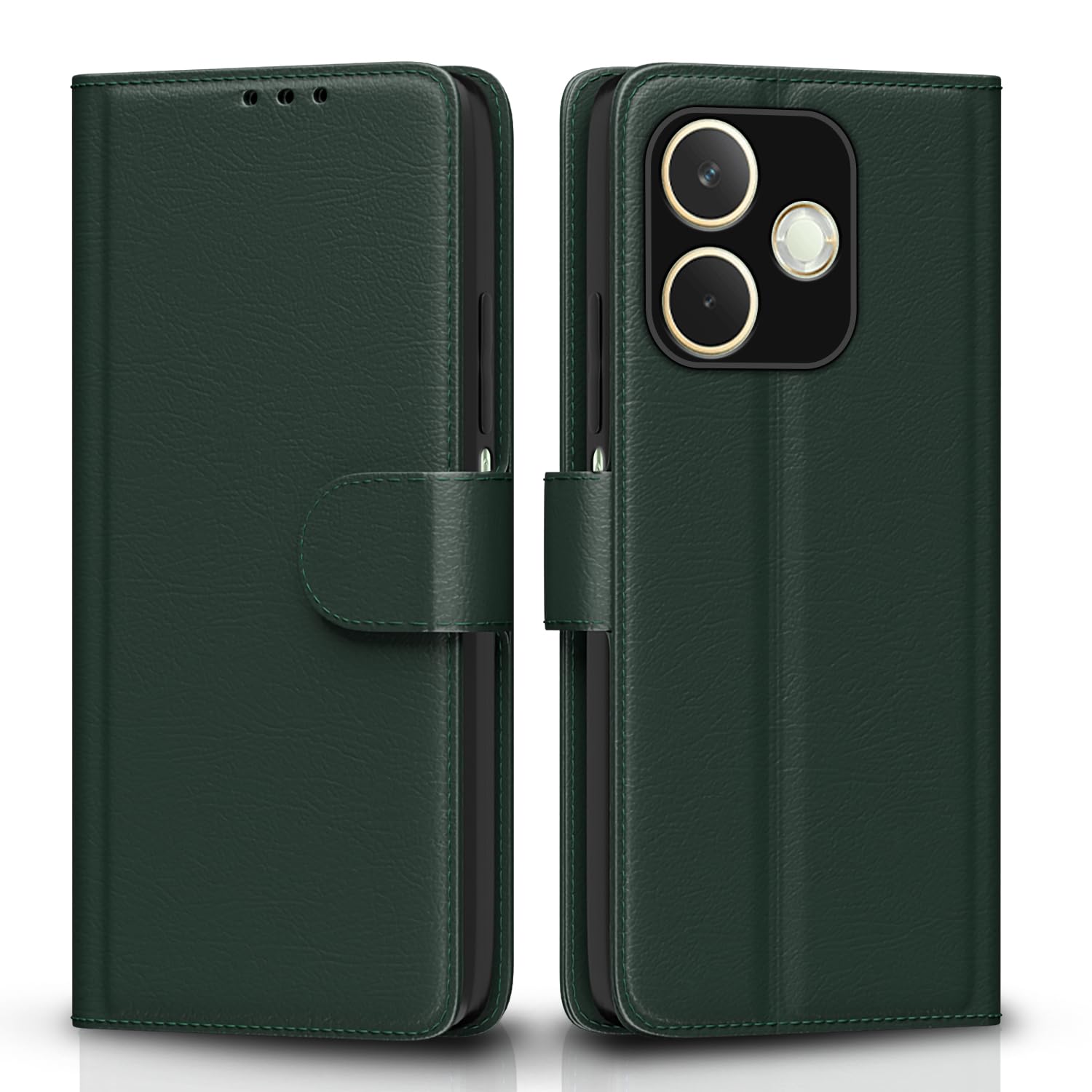 Pikkme green Wallet wallet flip cover for Oppo A5 Pro 5G