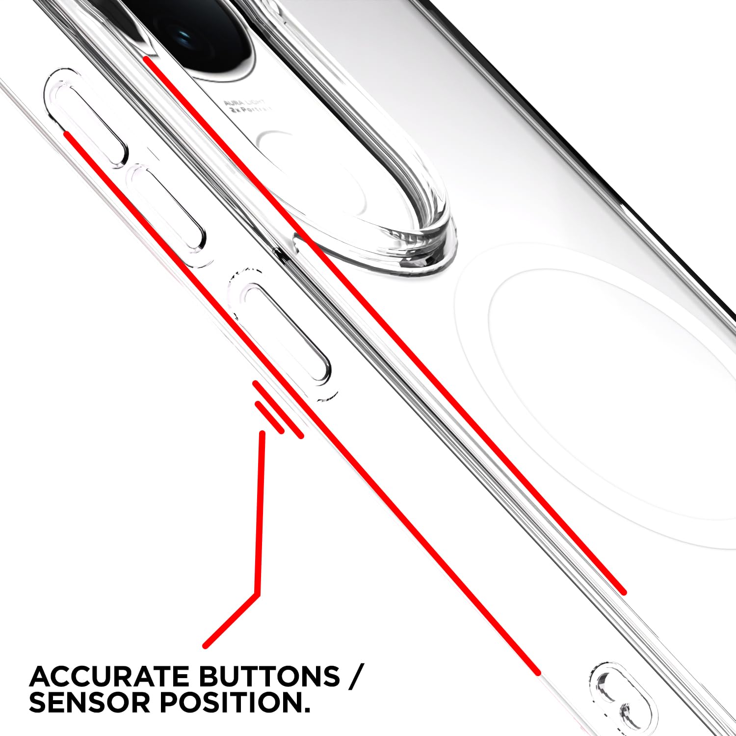 Pikkme transparent mag-safe MagSafe phone cover for Vivo T4R/V50e/V50 5G – photo 6