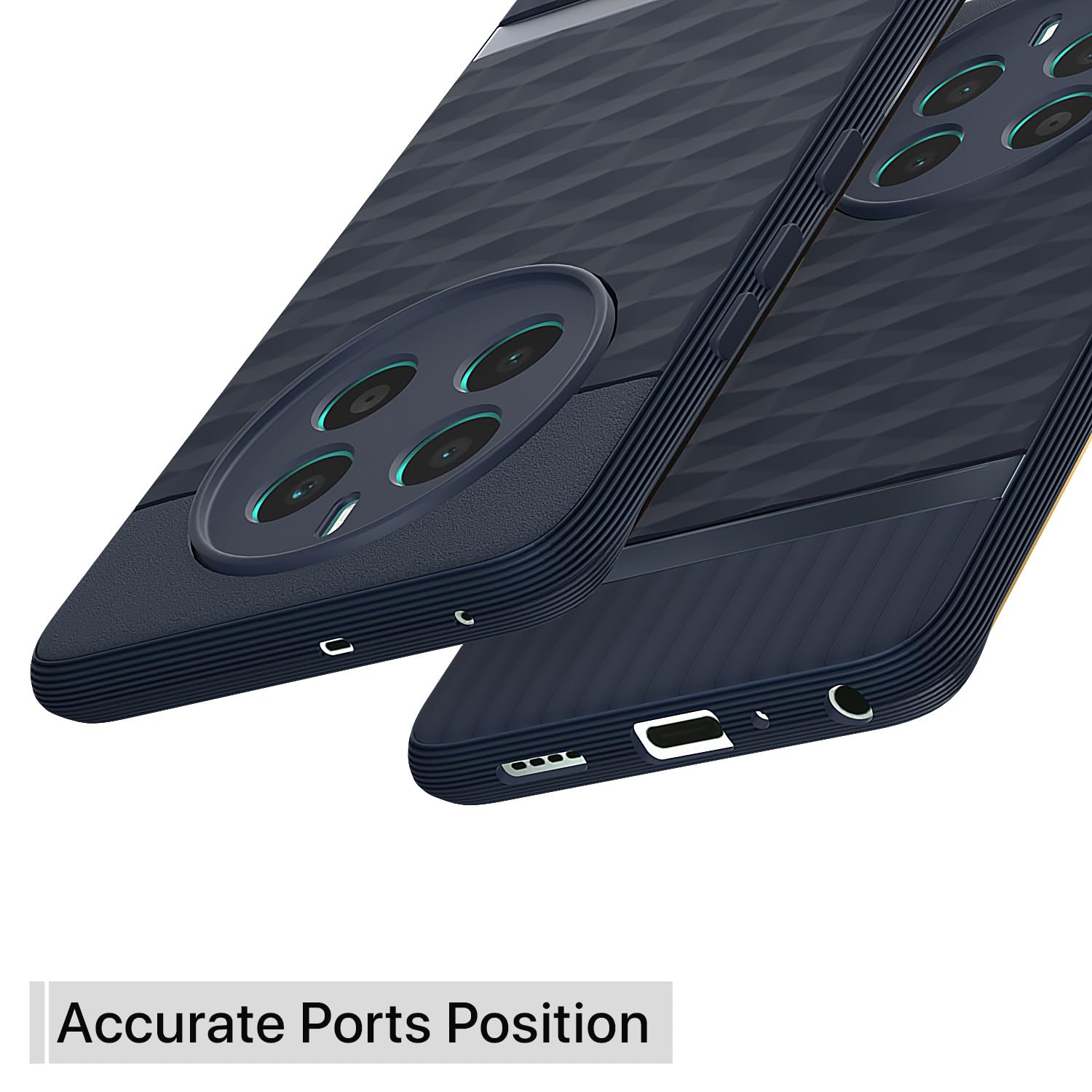 Pikkme Realme 12 Plus 5G / P1 5G / Narzo 70 5G / 70 Pro 5G Gencase Back Cover (Blue)