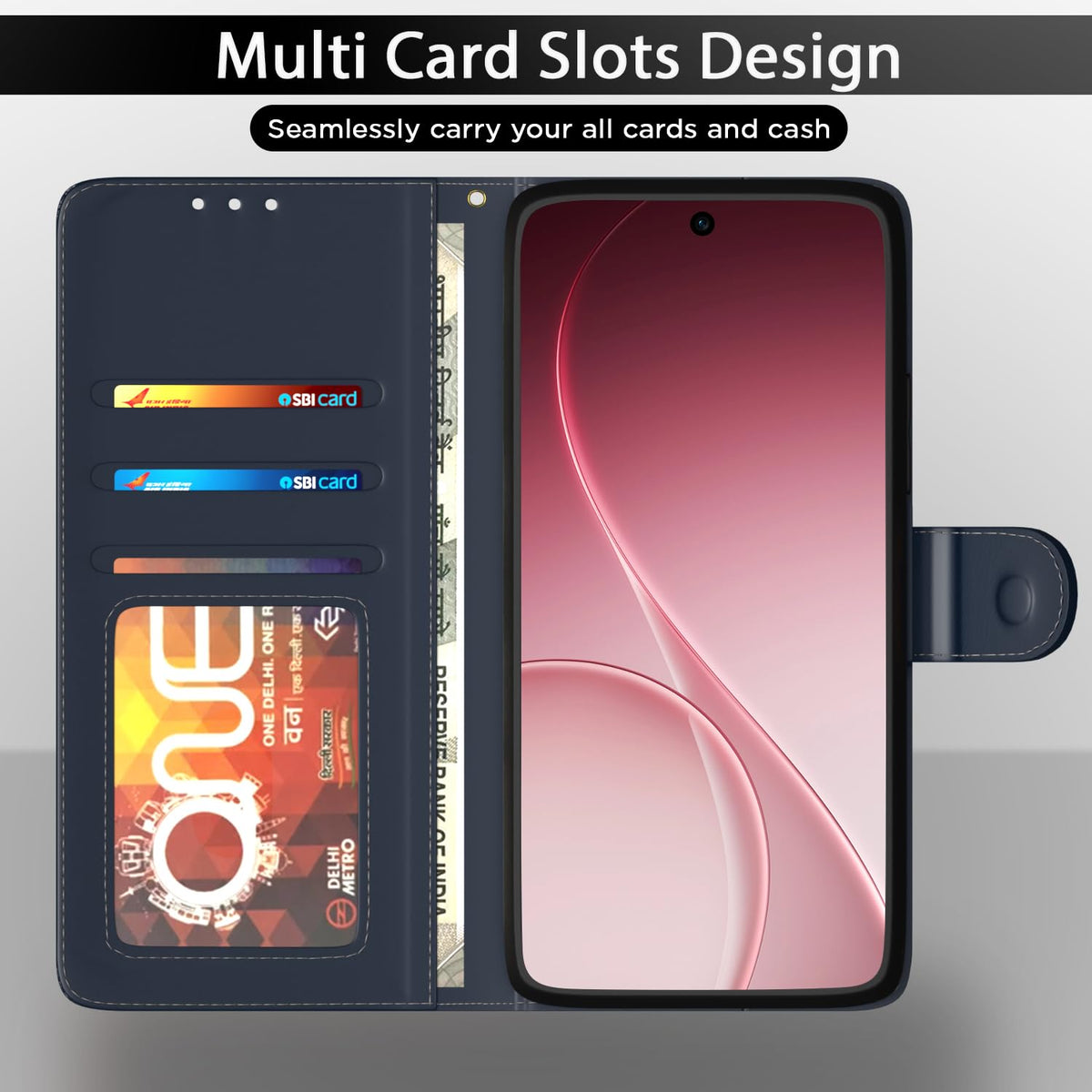 Pikkme blue flip cover for Oppo Reno 15C 5G – photo 5