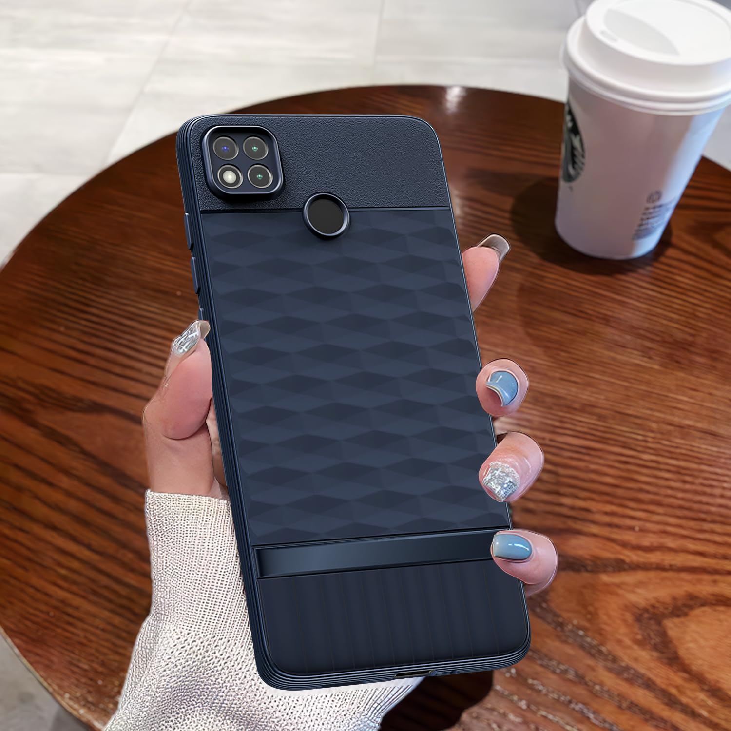 Pikkme Poco C31, Mi Redmi 10A / 10A Sport, Redmi 9 / Redmi 9 Activ / 9C Gencase Back Cover (Blue)