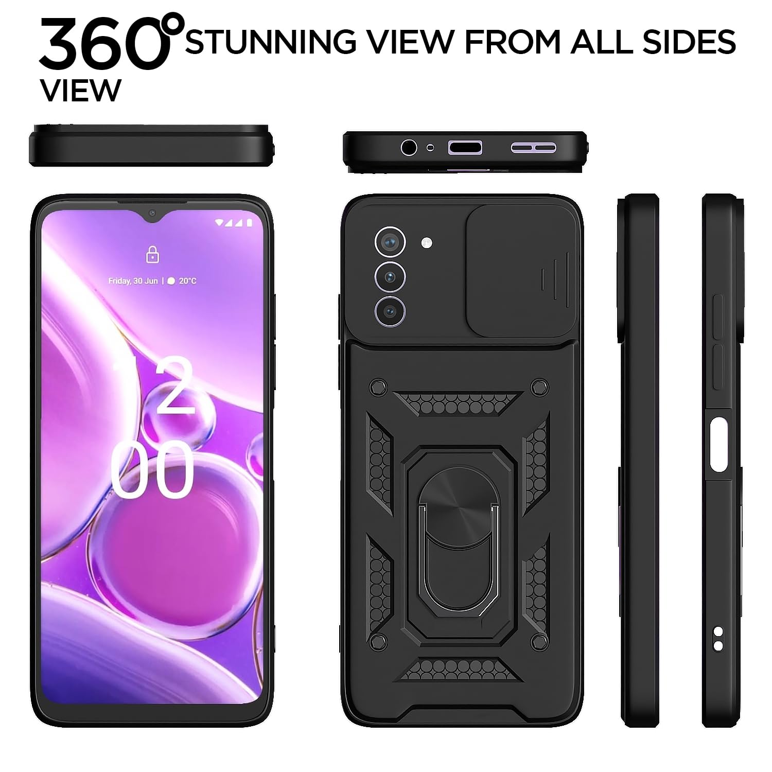 Black D10 Camera Shield mobile cover for Nokia G42 5G – Pikkme – photo 5