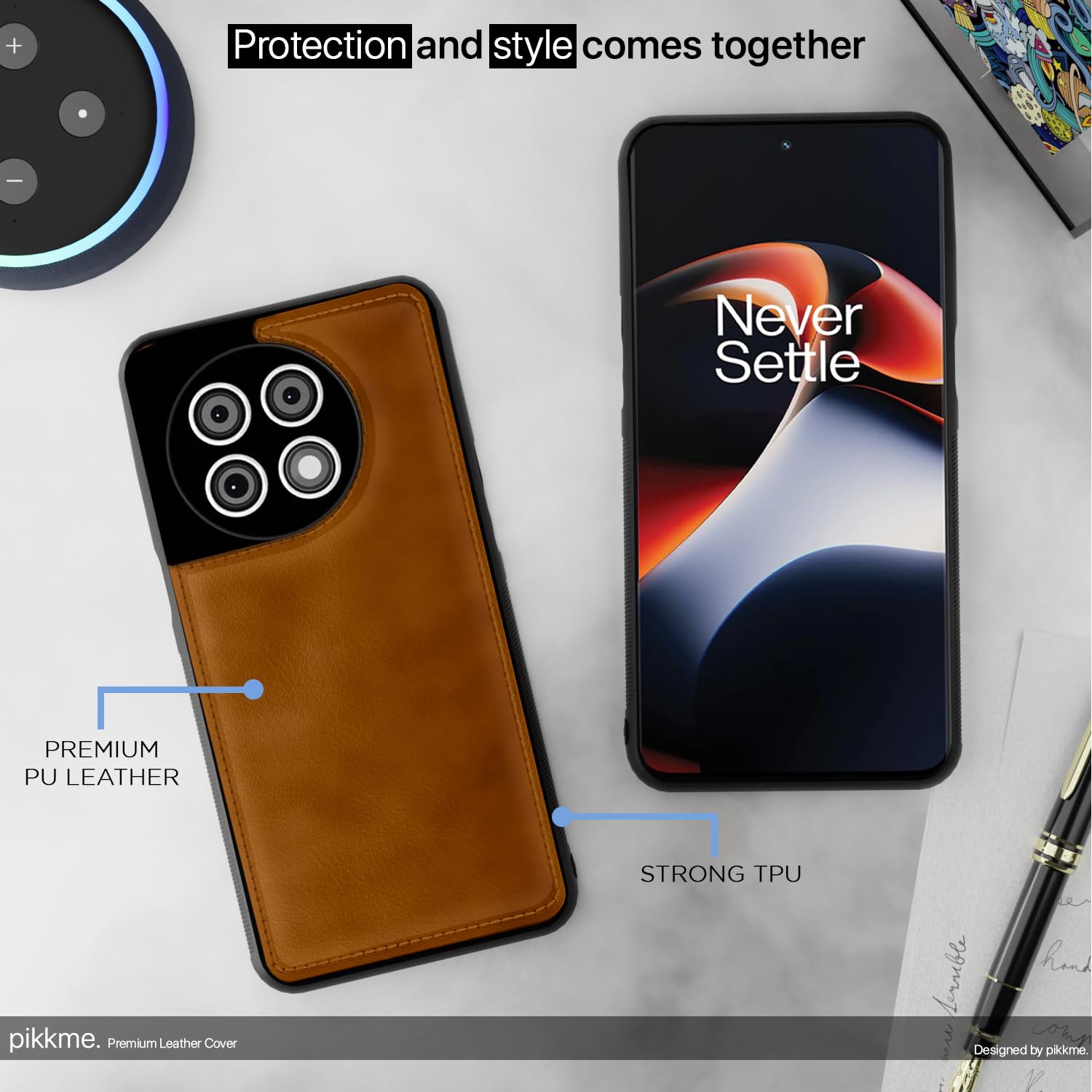 Brown Leather mobile back cover for OnePlus 11R 5G – Pikkme – photo 5