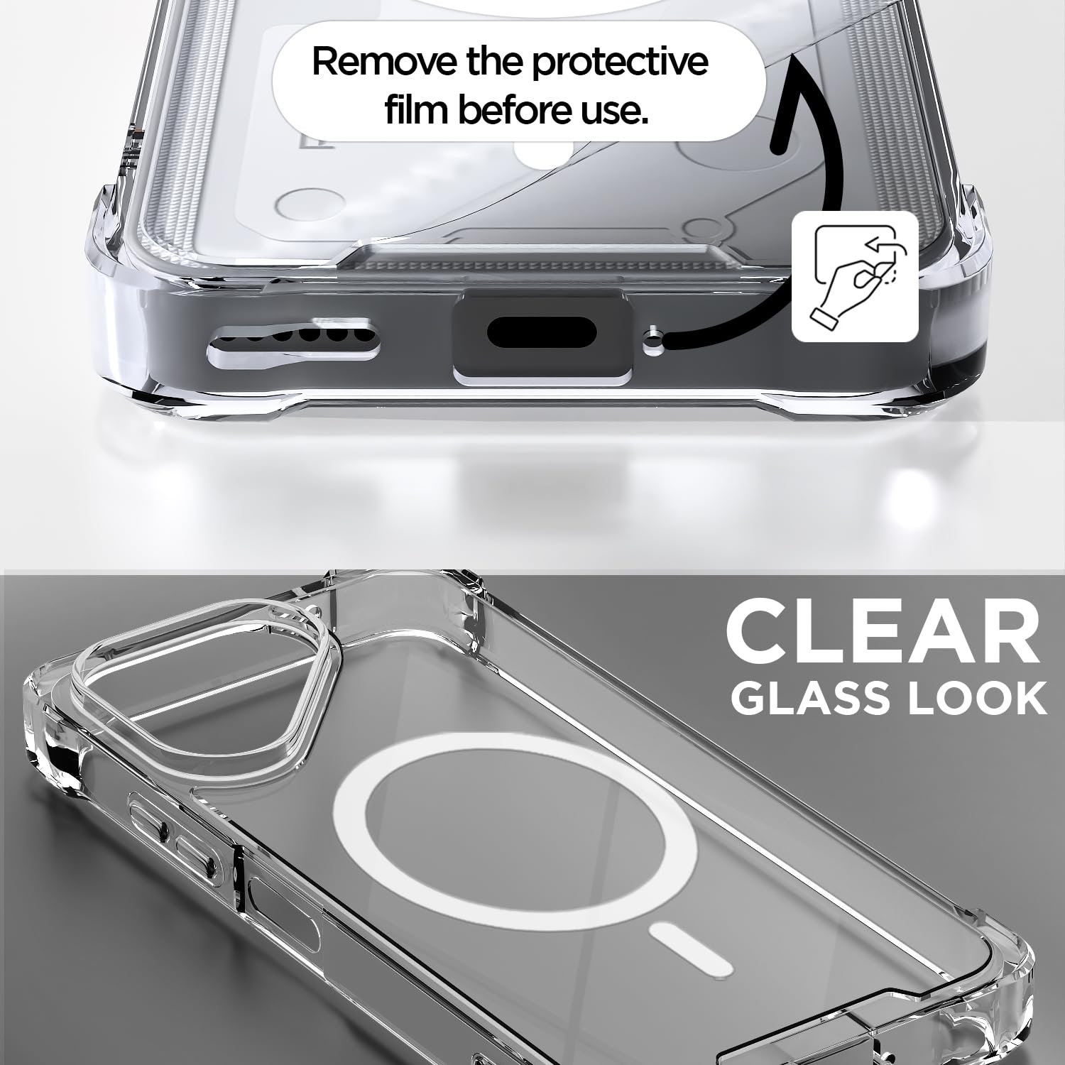 Pikkme Tecno Pova 8 5G MagSafe transparent mag-safe phone cover – photo 3
