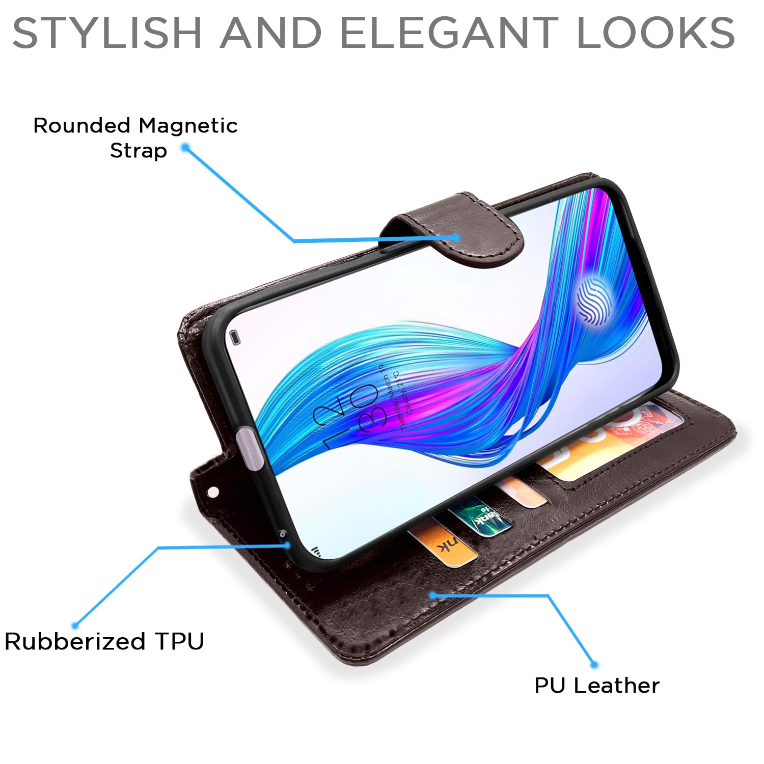 Pikkme Oppo K3 / Realme X Vintage Flip Cover | Coffee