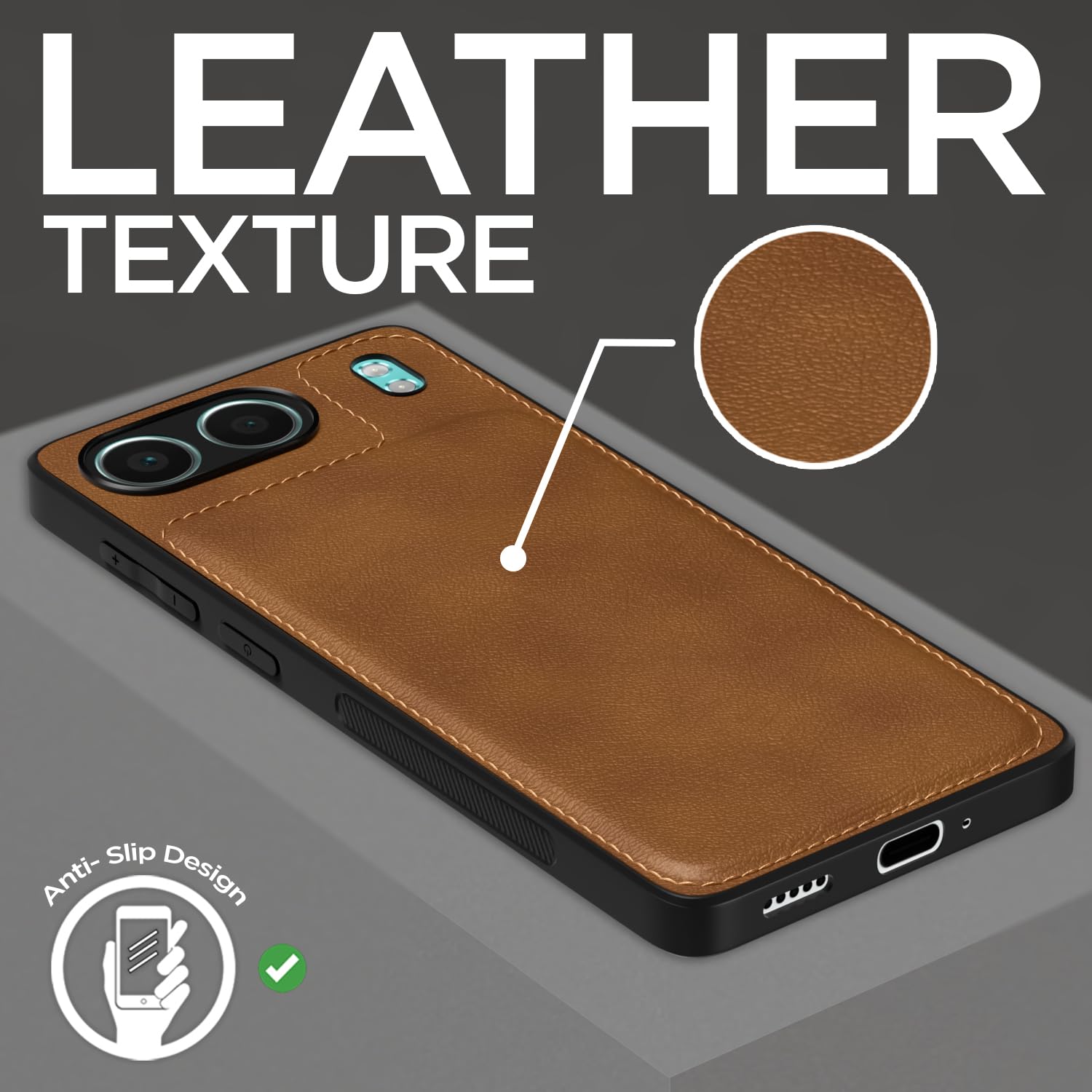 Pikkme OnePlus Nord 4 5G Leatherback Back Case | Brown