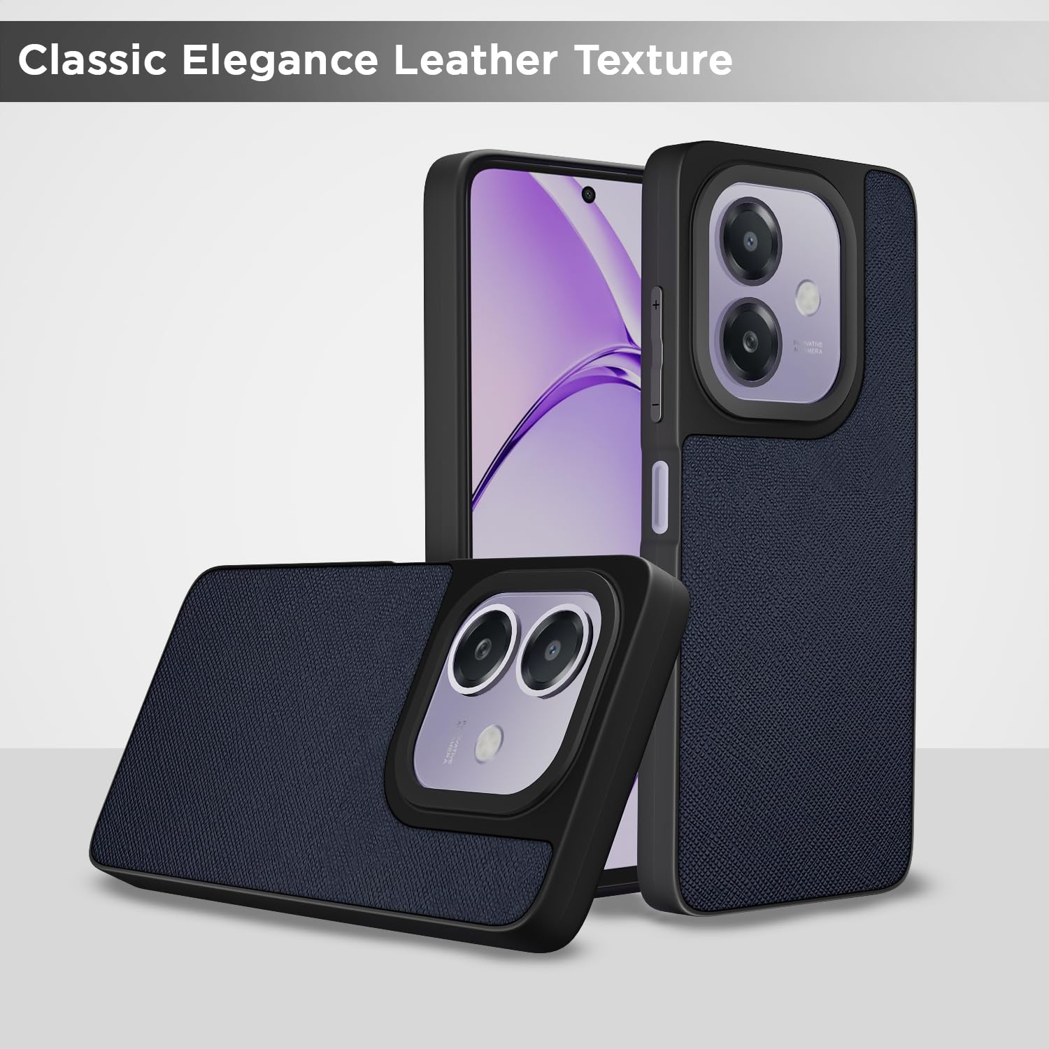 Blue Leatherback back cover for Oppo A3x 5G/A3x 4G – Pikkme – photo 6
