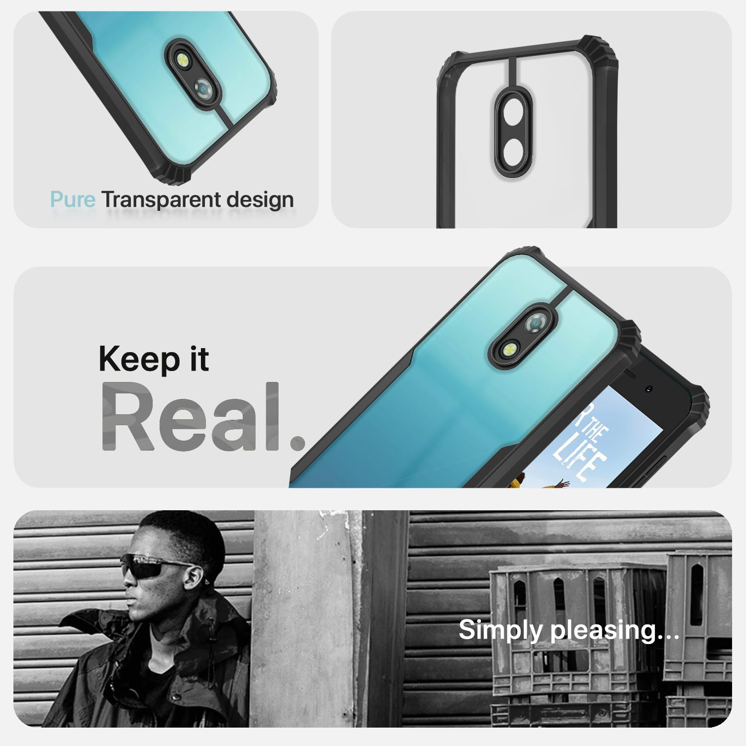 Pikkme itel A23 Eagle Back Cover (Black)