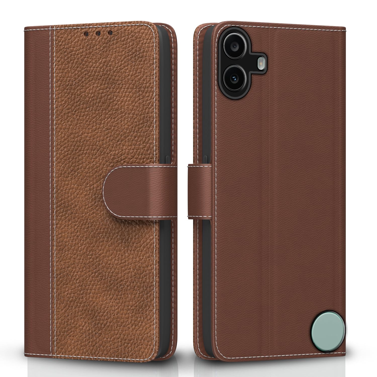 Tan flip case for CMF Phone 1 – Pikkme