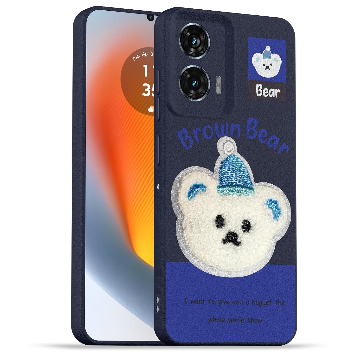 Moto Edge 50 Fusion/G96 5G back cover in blue by Pikkme
