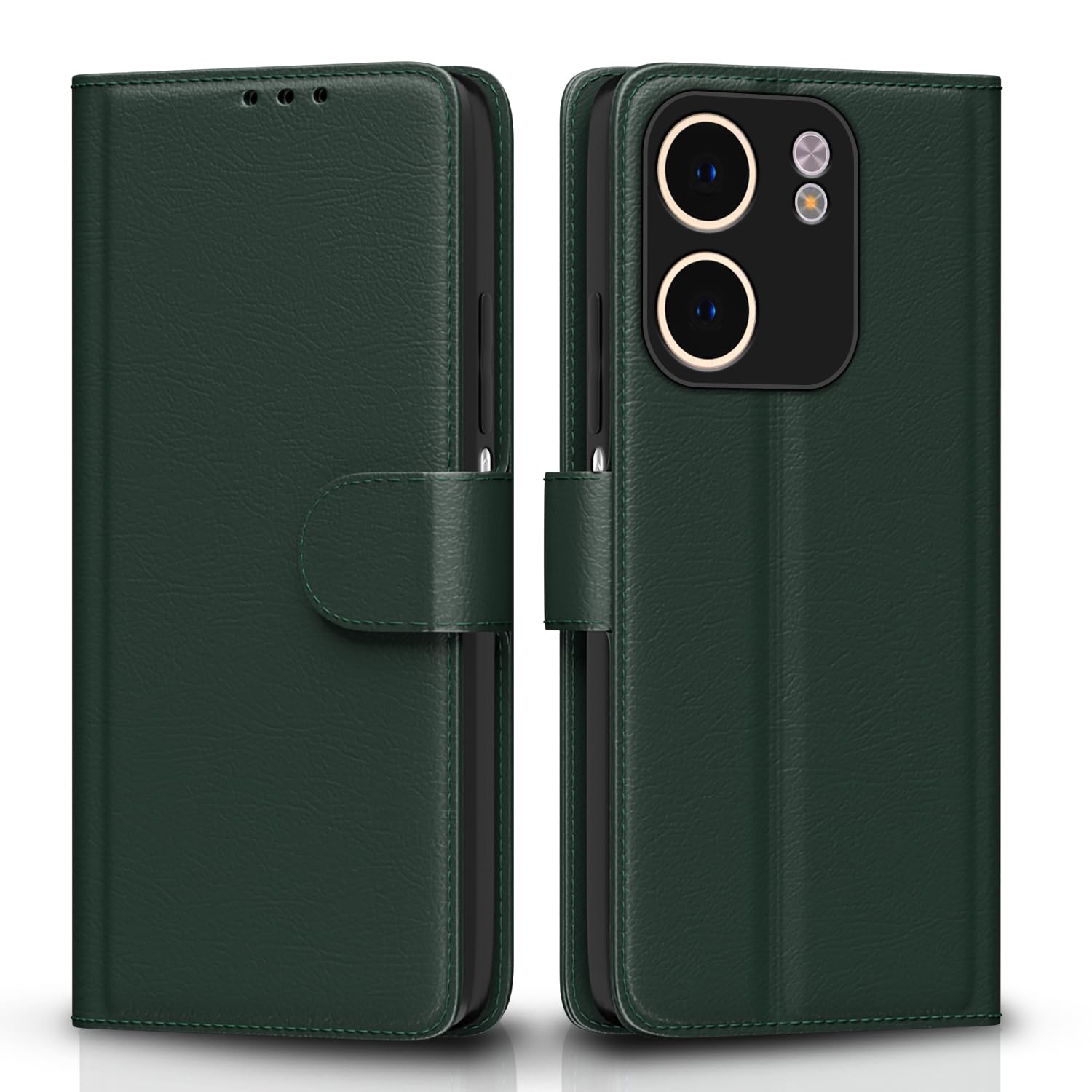 Green wallet flip cover for Oppo A5x – Pikkme