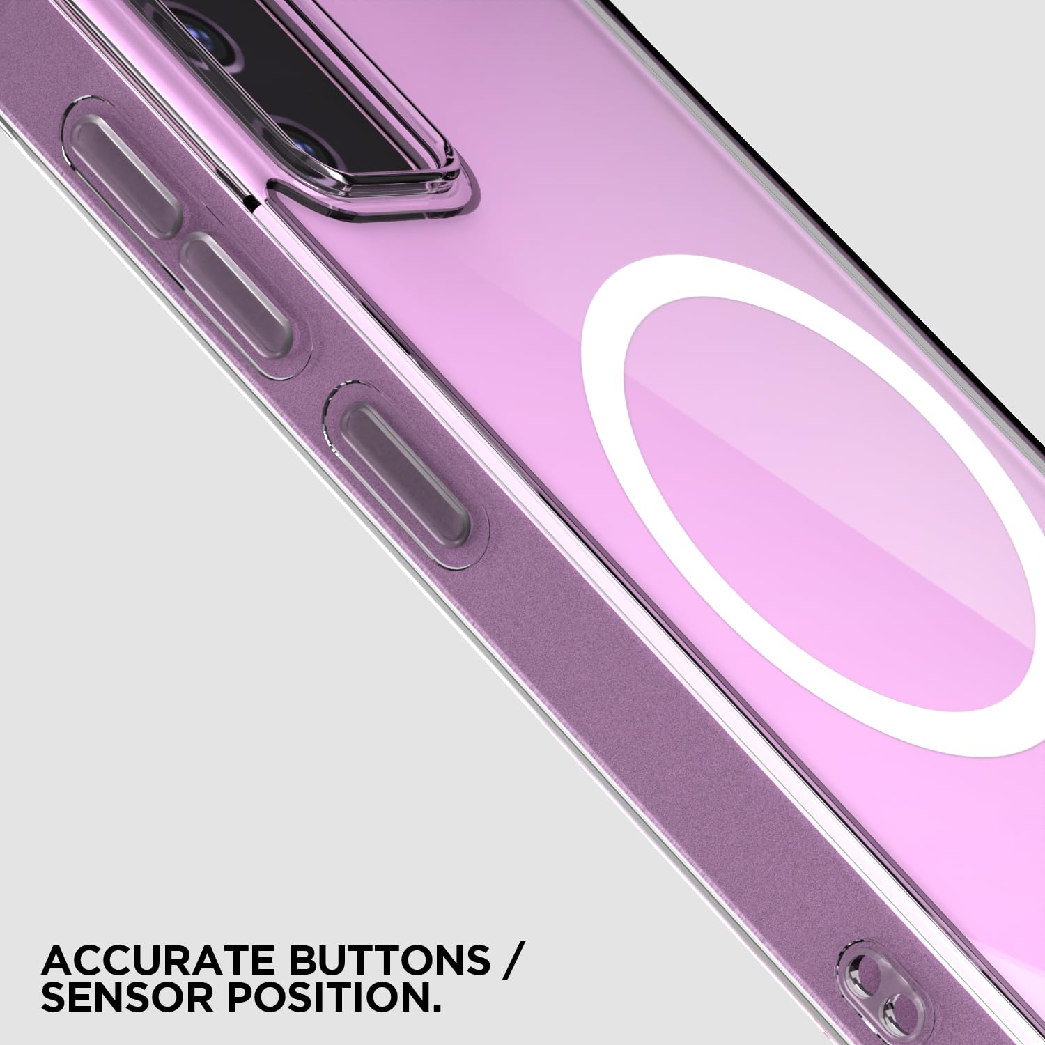 Samsung S20 FE 5G mobile back cover in transparent mag-safe by Pikkme – photo 6