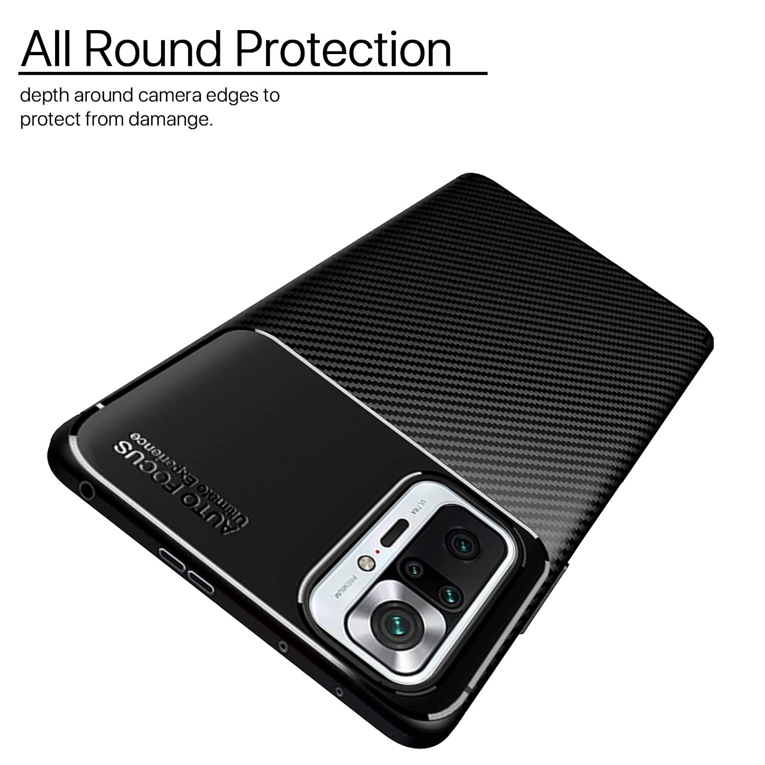 Black Carbon phone cover for Redmi Note 10 Pro/Note 10 Pro Max – Pikkme – photo 2