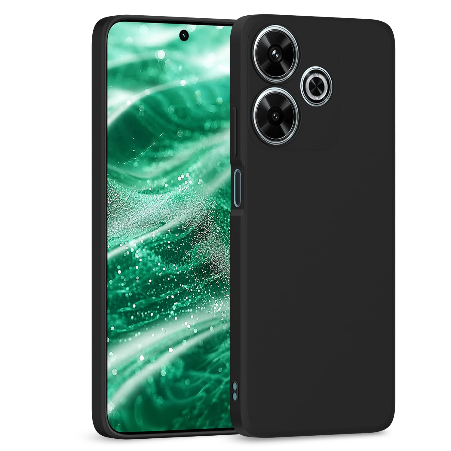 Pikkme black phone cover for Redmi 13/Poco M6 Plus 5G