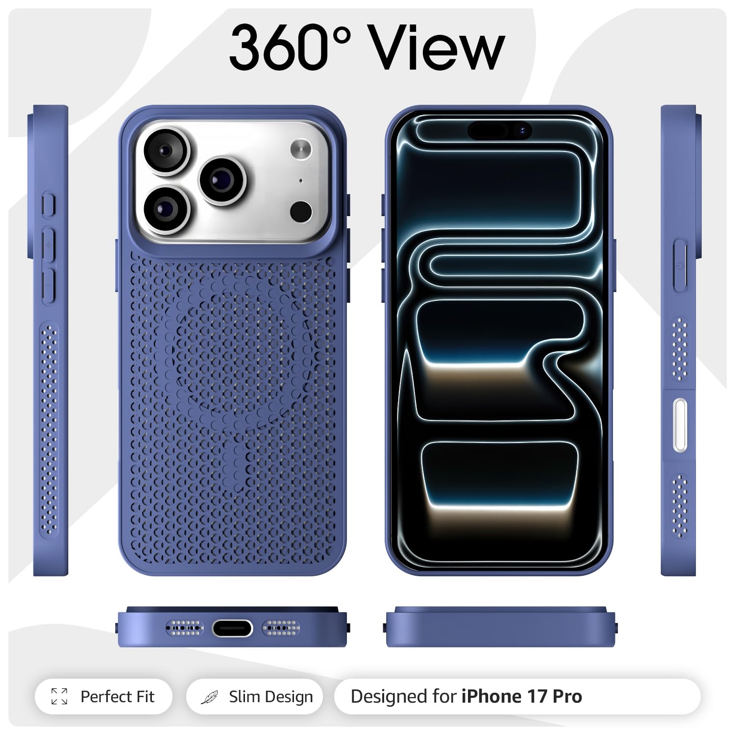Pikkme iPhone 17 Pro blue back cover – photo 3