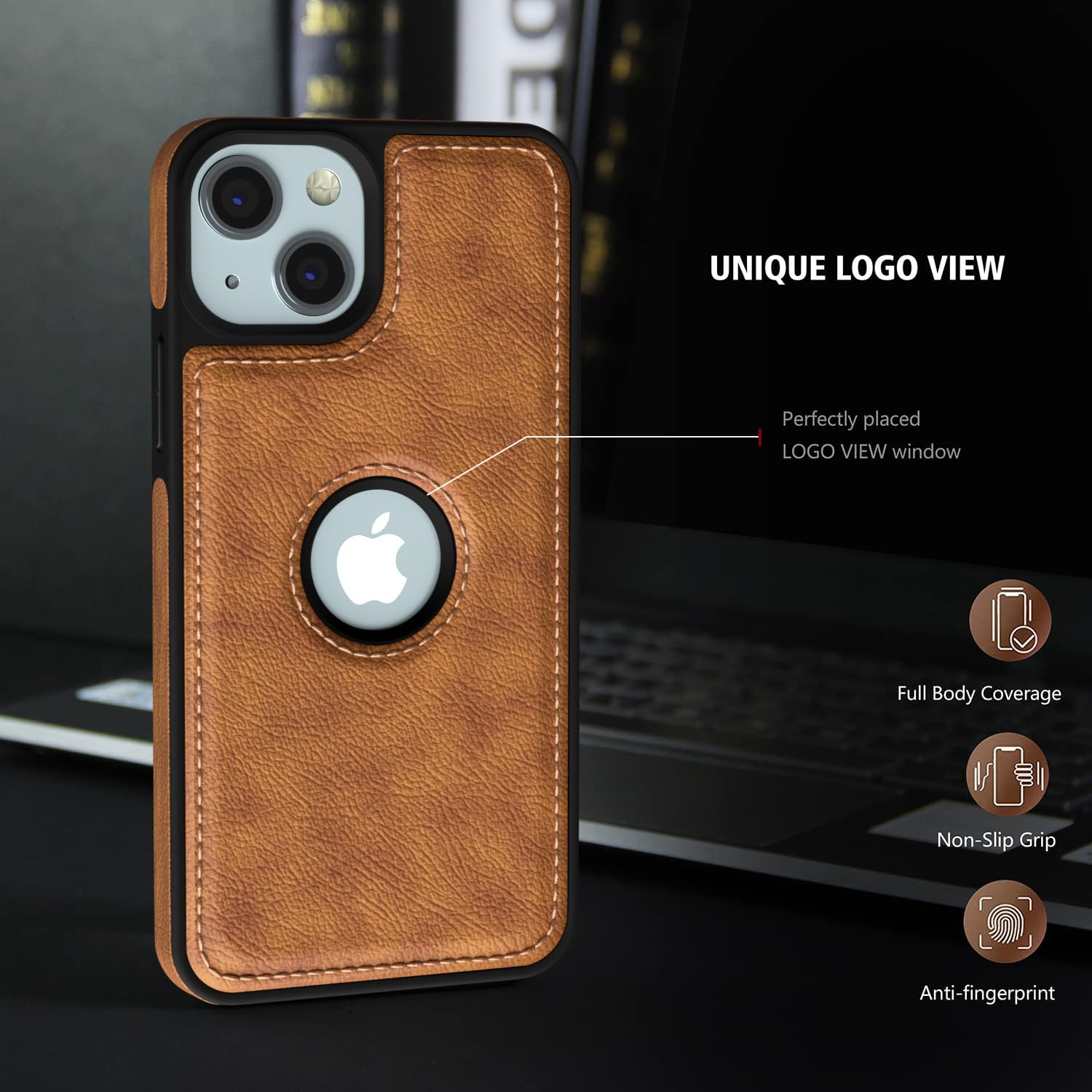 Pikkme brown mobile back cover for iPhone 15 Plus – photo 2