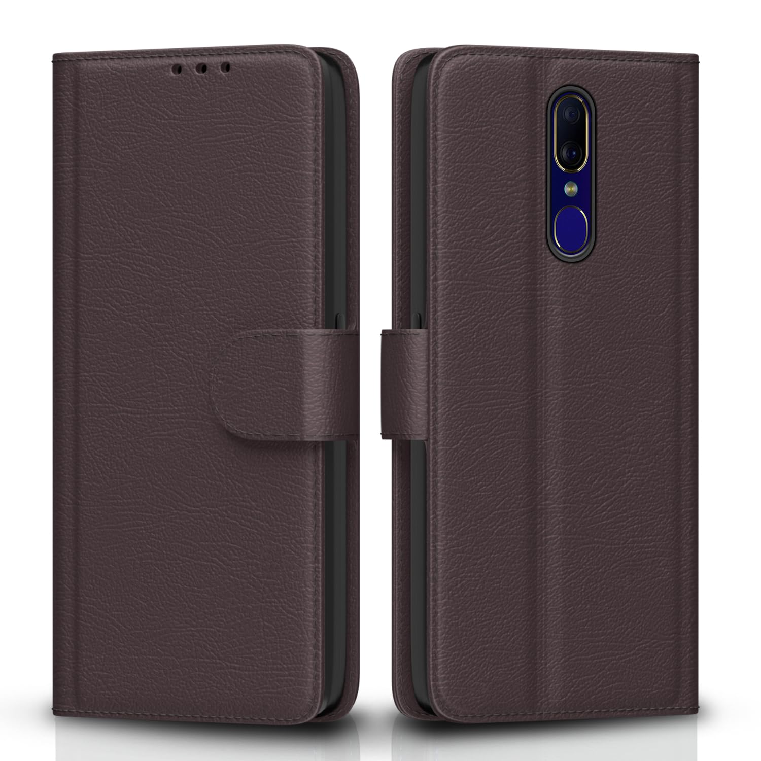 Oppo F11 Wallet flip case in coffee by Pikkme