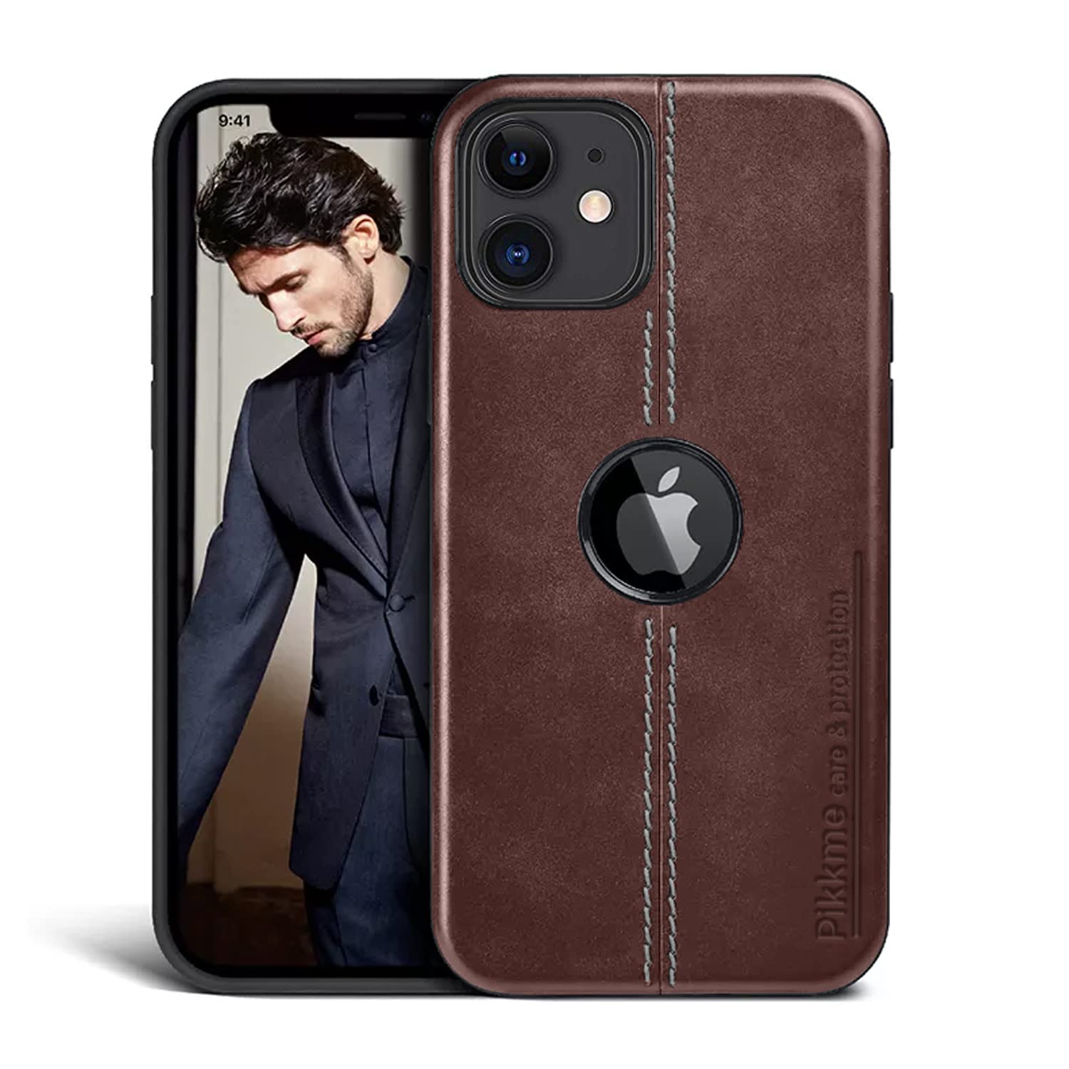Brown Leather mobile cover for iPhone 11 – Pikkme