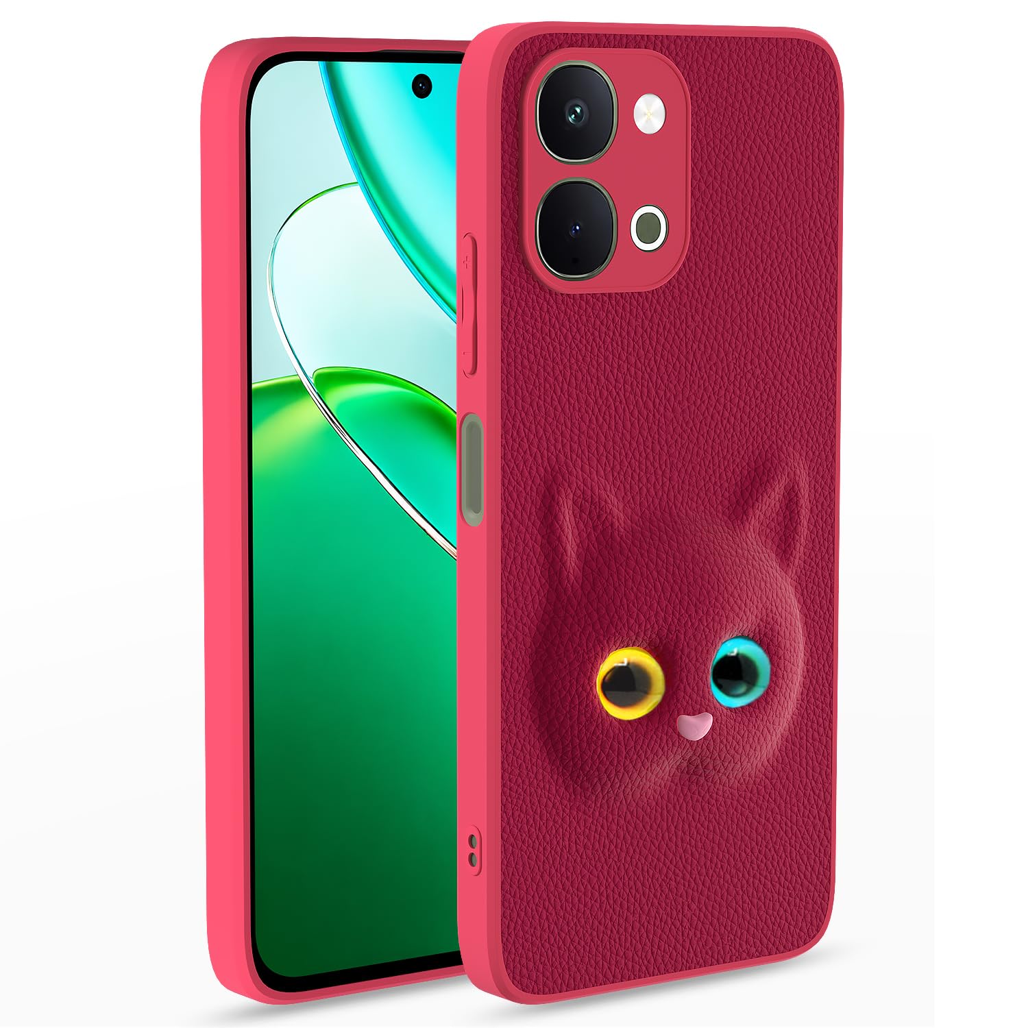 Pikkme pink Kitty phone cover for Vivo T5x/Y51 Pro/iQOO Z11x 5G