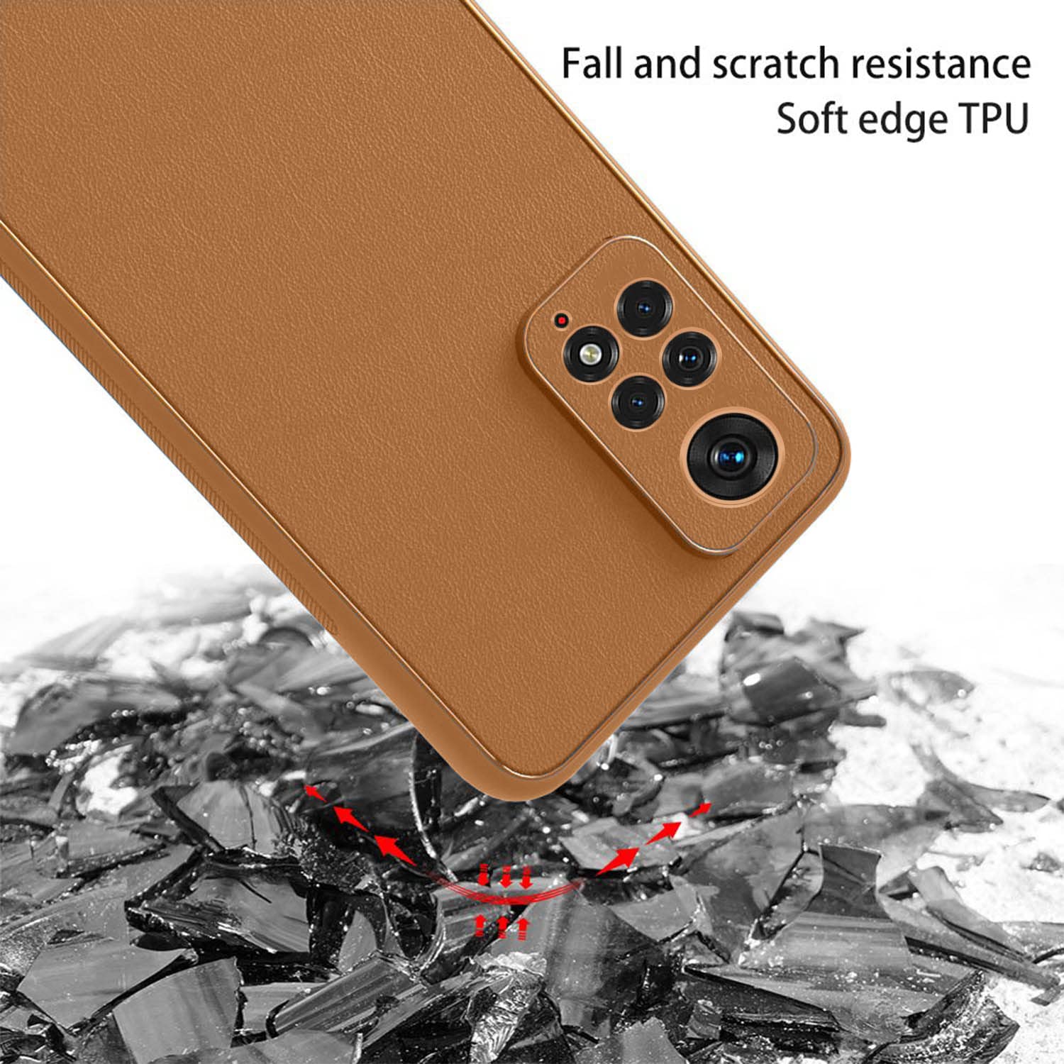 Brown back cover for Redmi Note 11 Pro/Note 11 Pro Plus 5G – Pikkme – photo 3