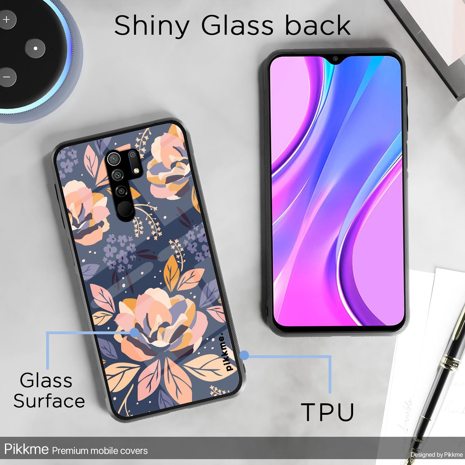 Pikkme Redmi 9 Prime Flower back cover – photo 3