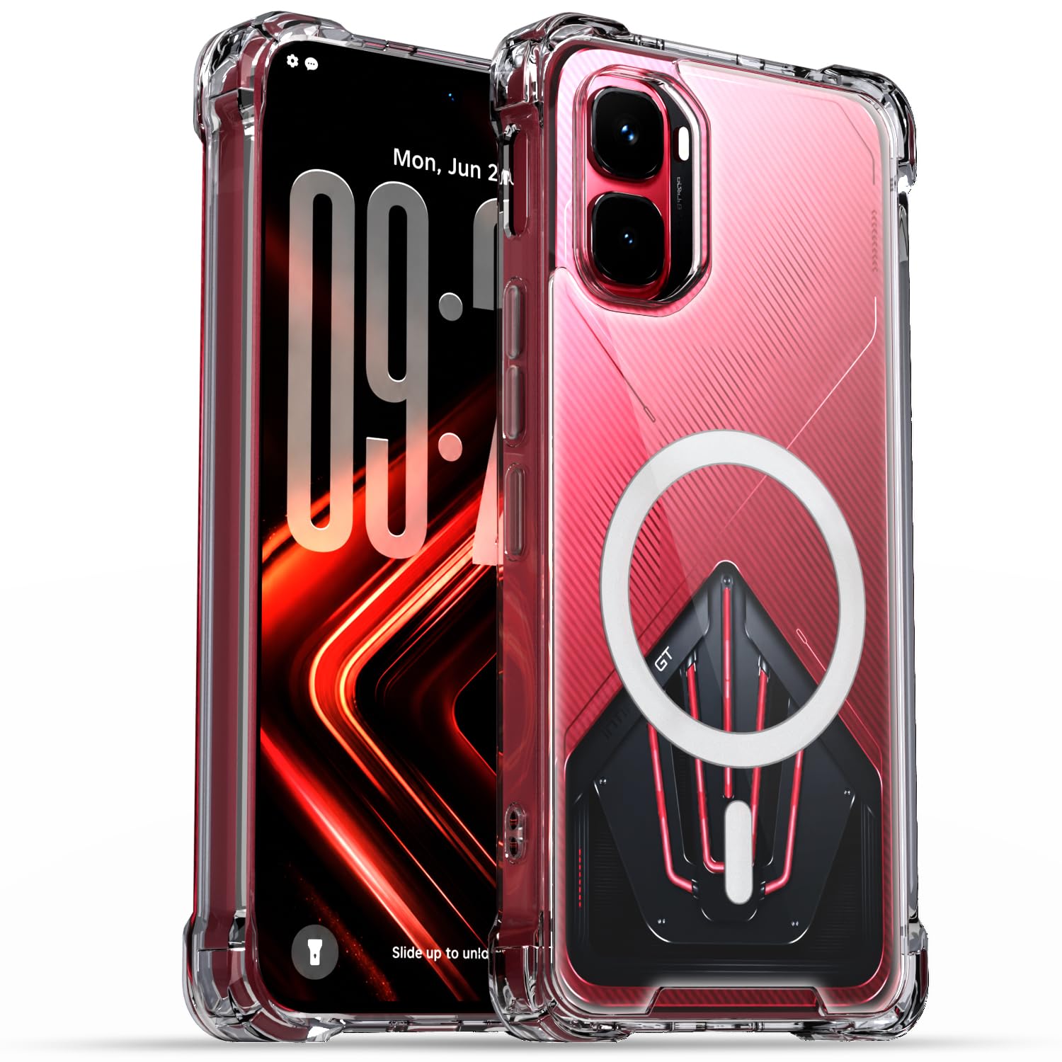Transparent mag-safe MagSafe phone cover for Infinix GT 50 Pro 5G – Pikkme