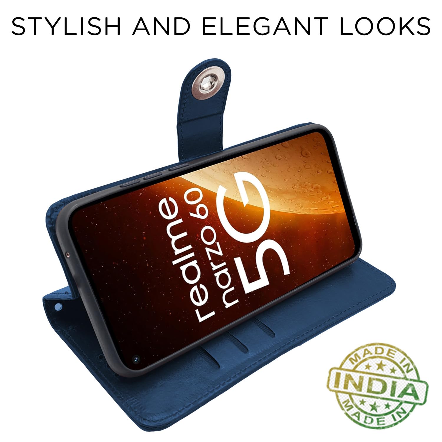Pikkme blue flip case for Realme Narzo 60 5G – photo 5
