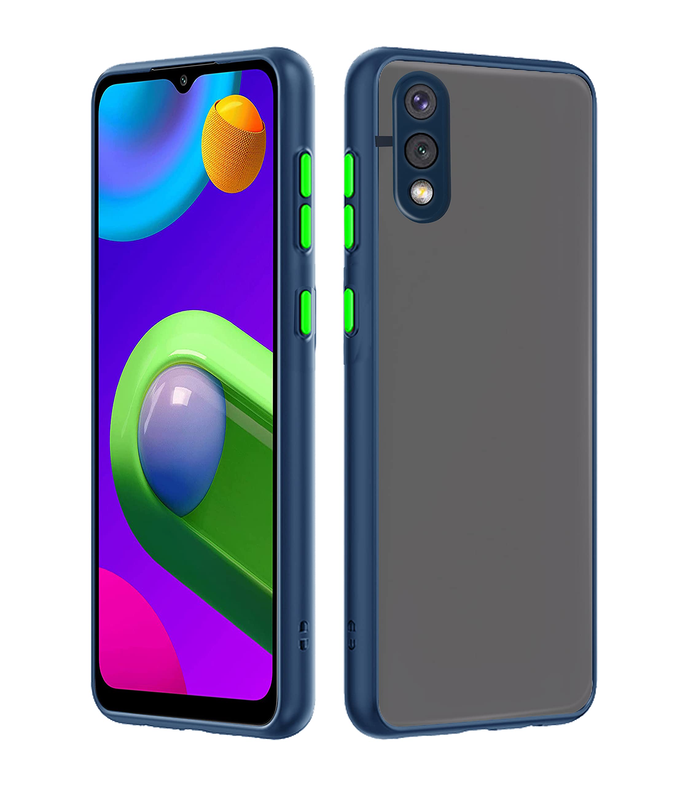 Pikkme blue Hybrid phone cover for Samsung M02