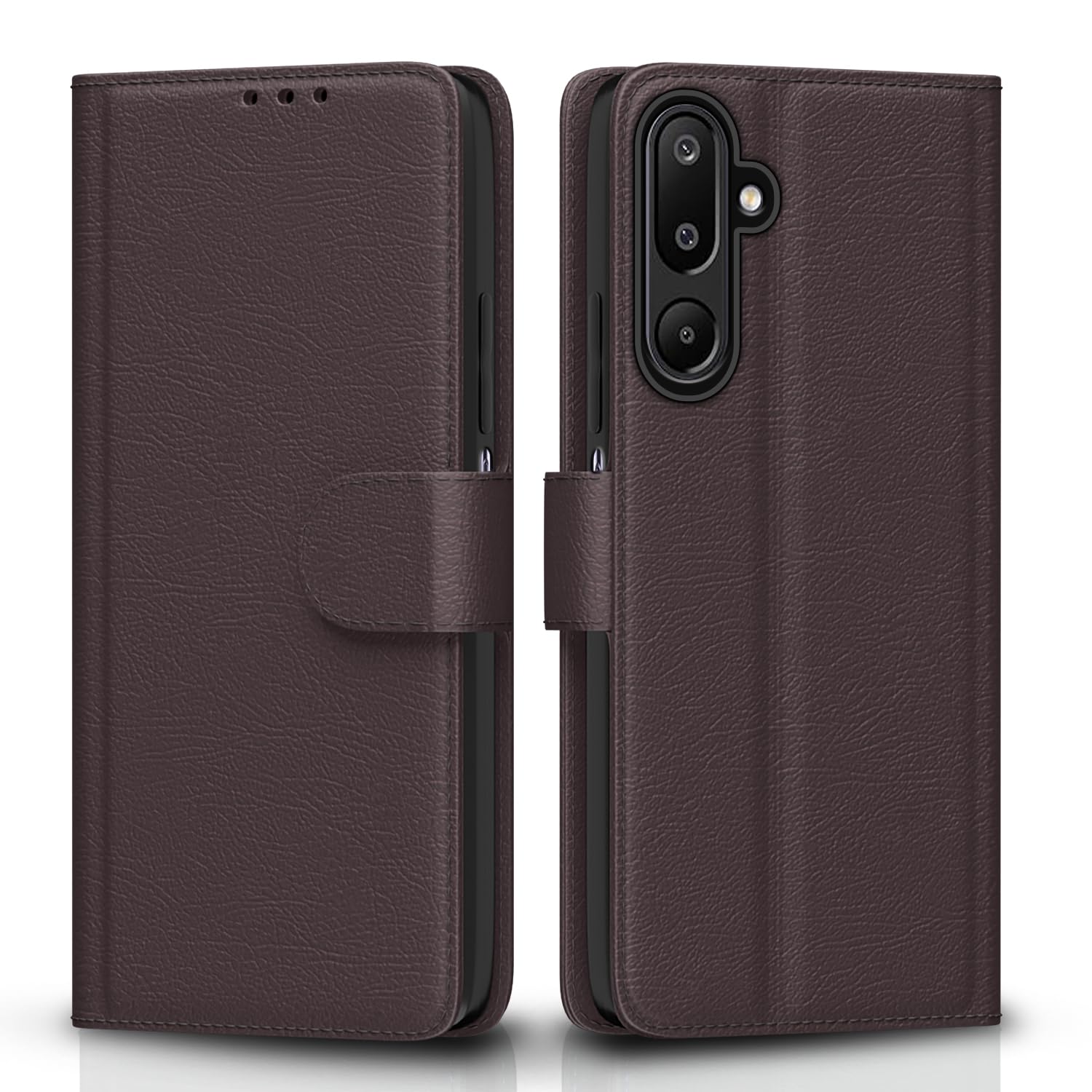 Samsung M16 5G Wallet flip cover in coffee by Pikkme