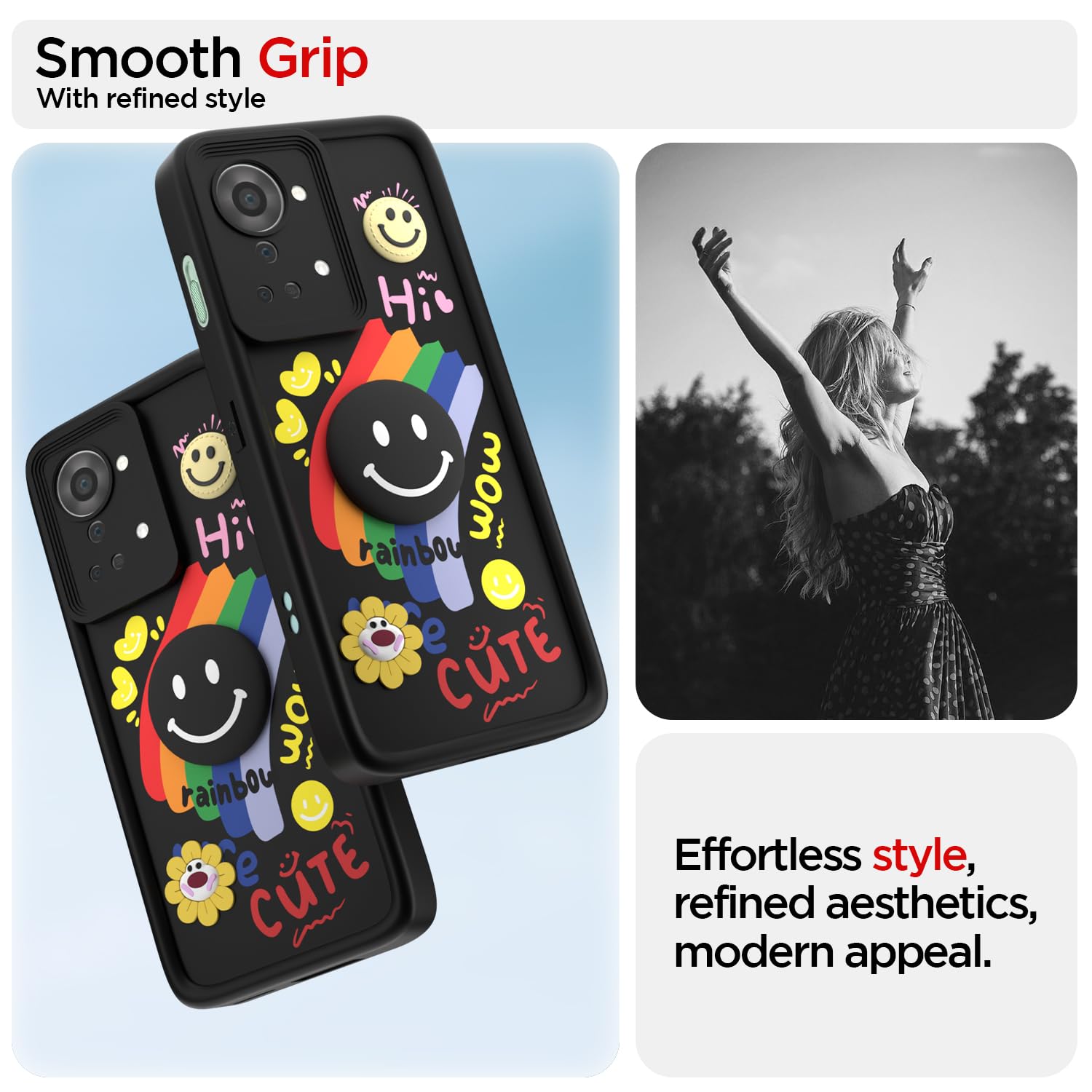 OnePlus Nord 2T 5G phone cover in black by Pikkme – photo 2