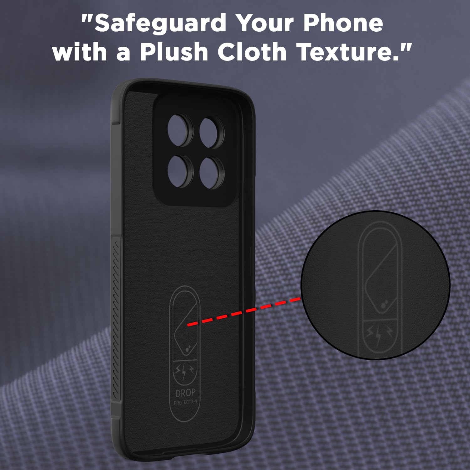 Pikkme Xiaomi 14 Pro 5G ZigZag Back Cover (Black)