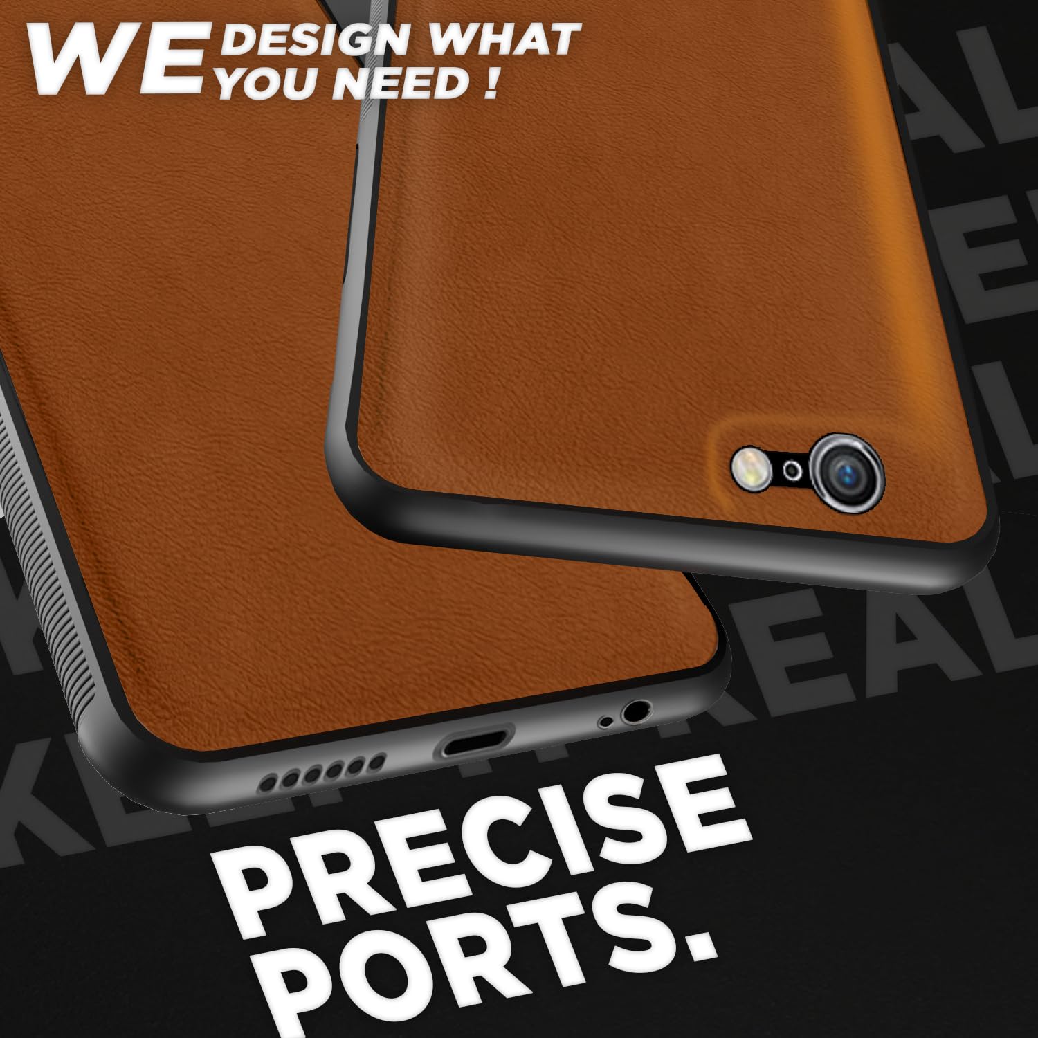 Pikkme iPhone 6 / 6S Flexible Pu Leather Leatherback Back Cover (Camel)