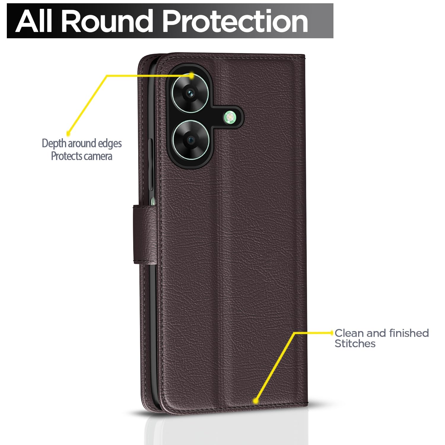 Pikkme coffee flip cover for Realme C61/Narzo N61 – photo 4