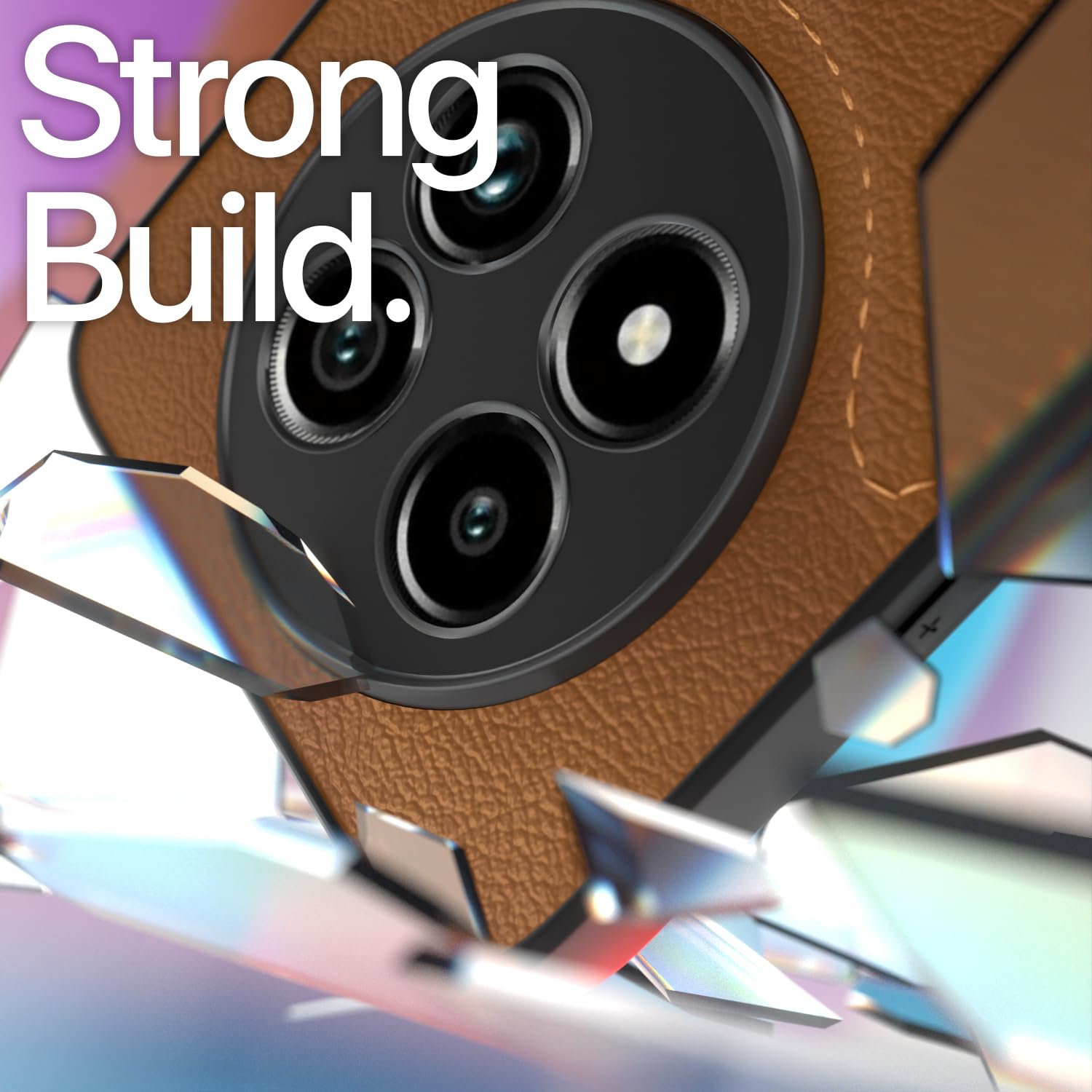 Pikkme Realme 13 Pro / 13 Pro Plus 5G Leatherback Back Case | Brown