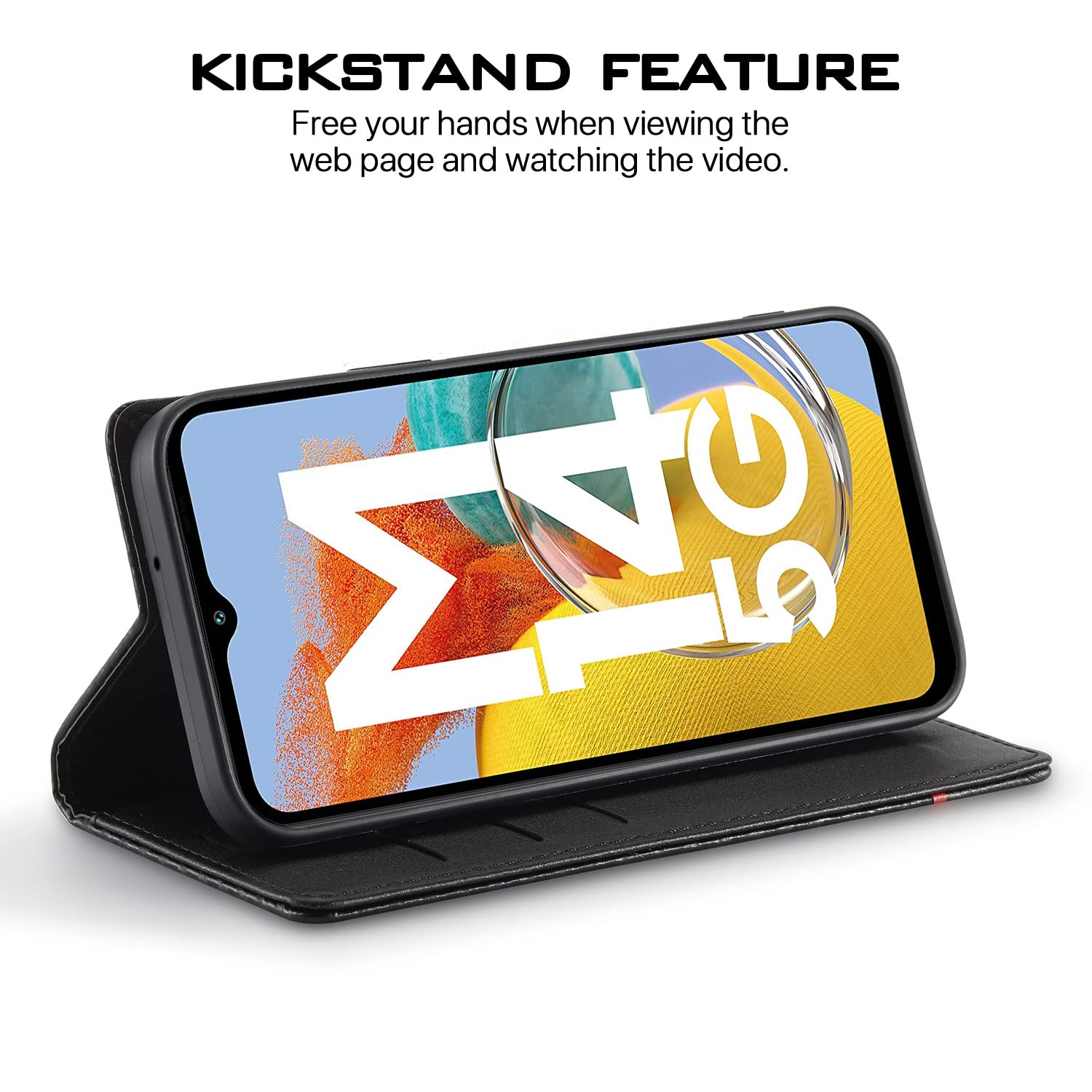 Black Wallet mobile flip cover for Samsung M14 5G – Pikkme – photo 5
